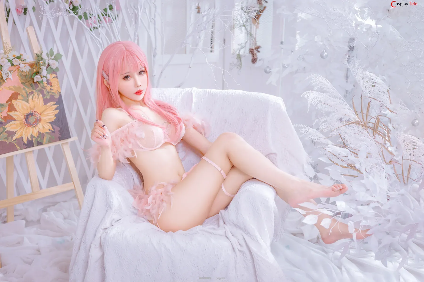 Xinnny98 (仙女月) – Bikini Pink “50 photos”-6