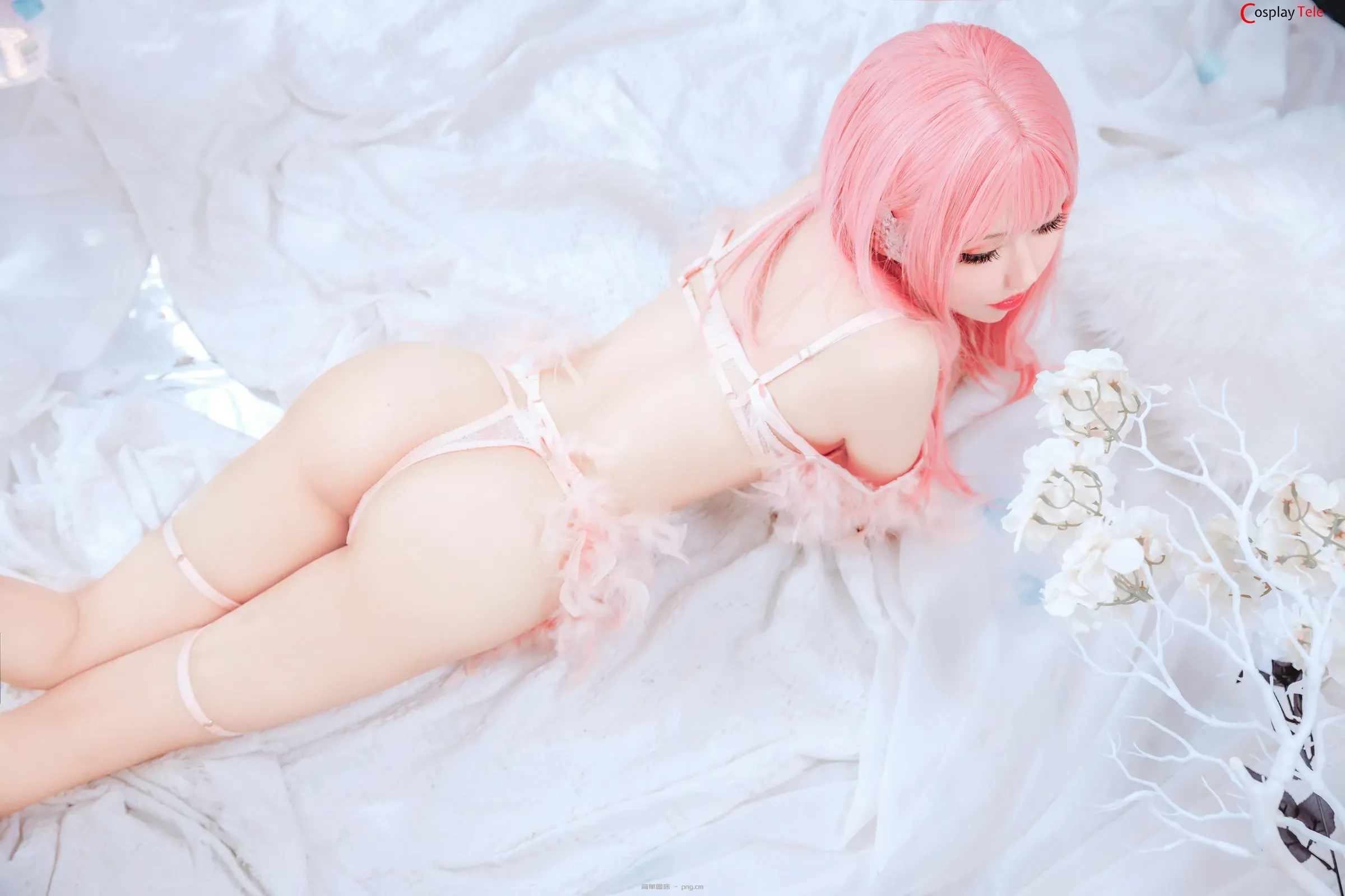 Xinnny98 (仙女月) – Bikini Pink “50 photos”-36