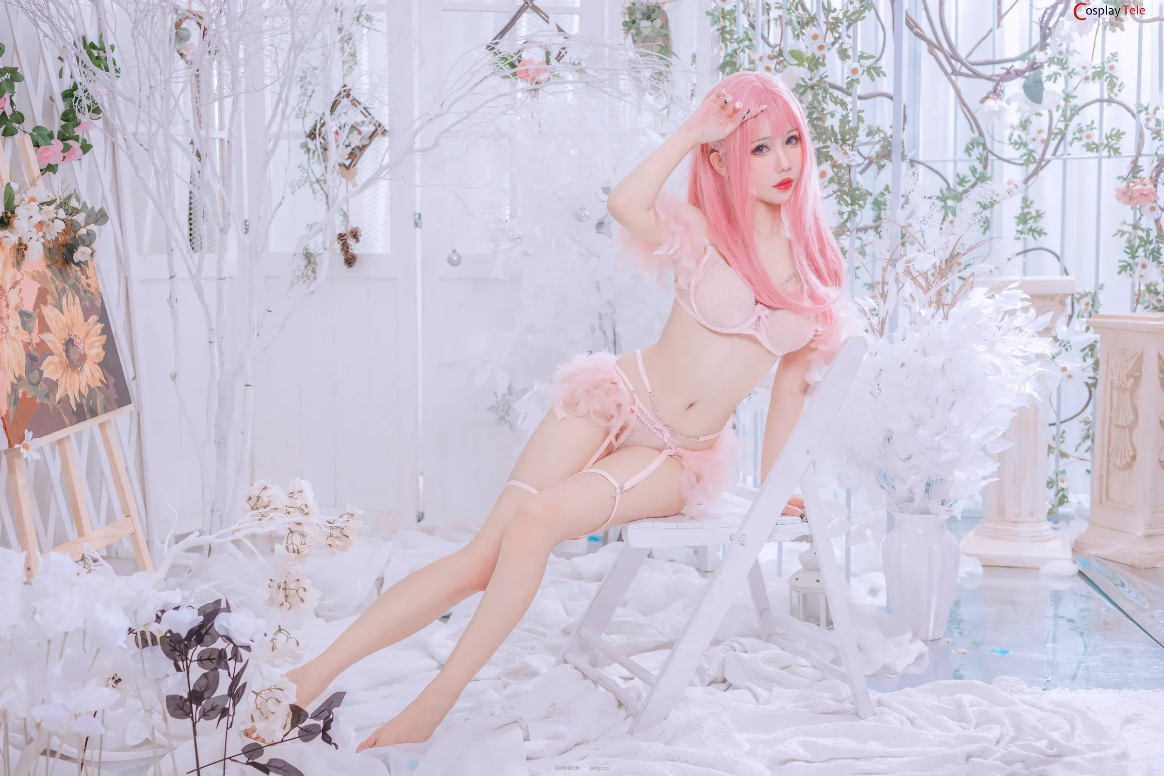 Xinnny98 (仙女月) – Bikini Pink “50 photos”-41