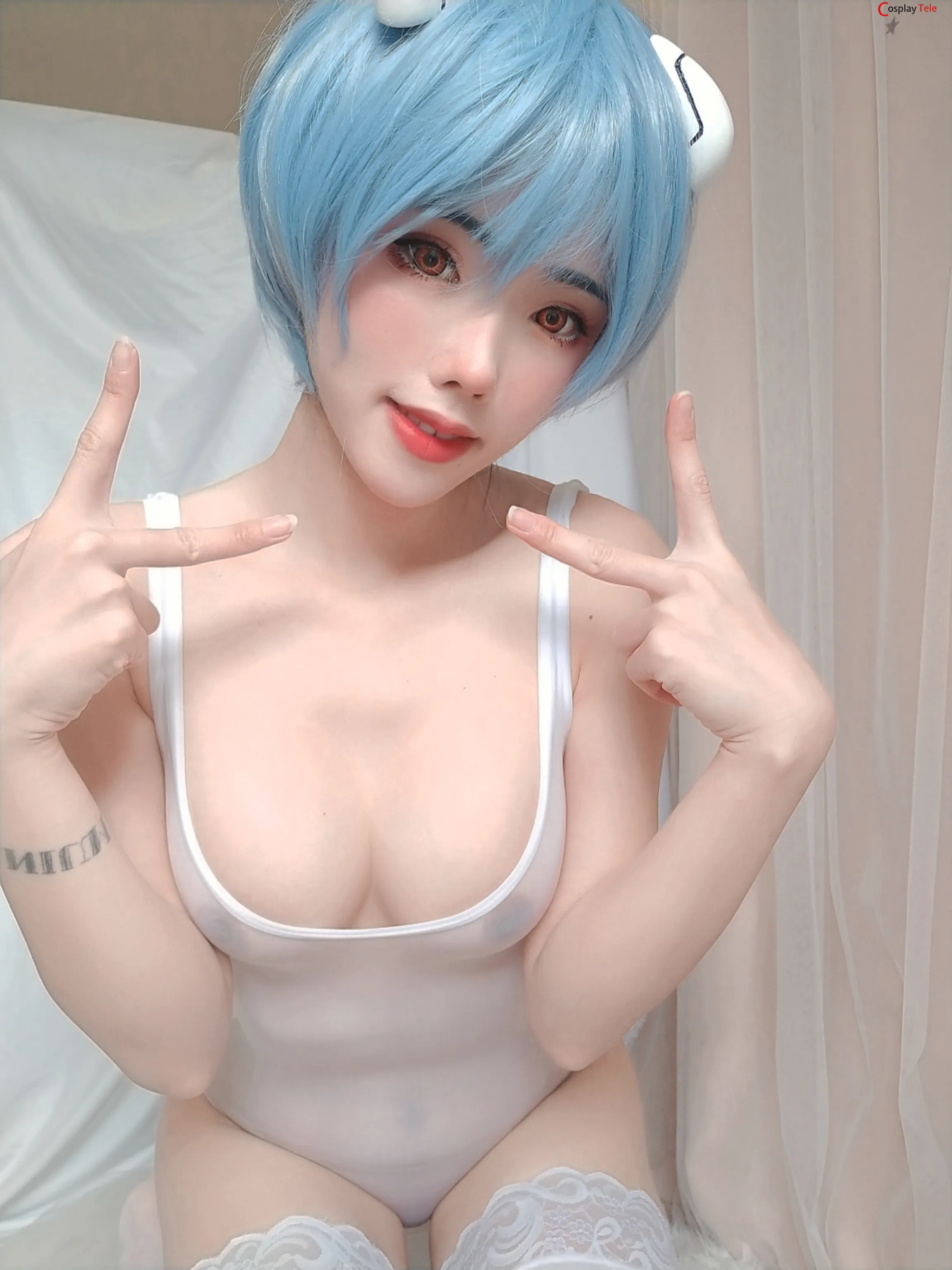 钛合金TiTi cosplay Rei Ayanami – Evangelion “99 photos”-27