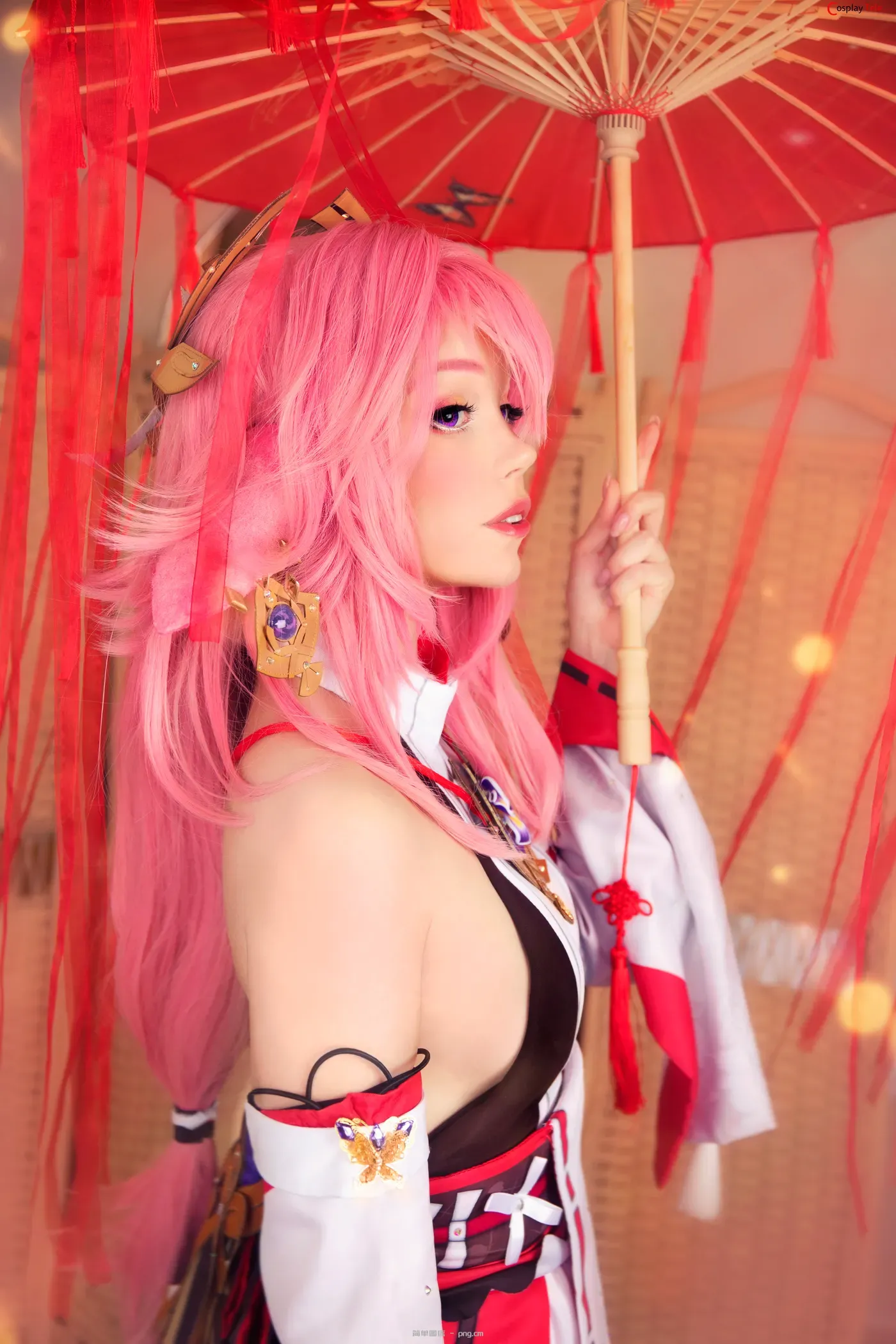 CatiCornplay cosplay Yae Miko – Genshin Impact “30 photos”