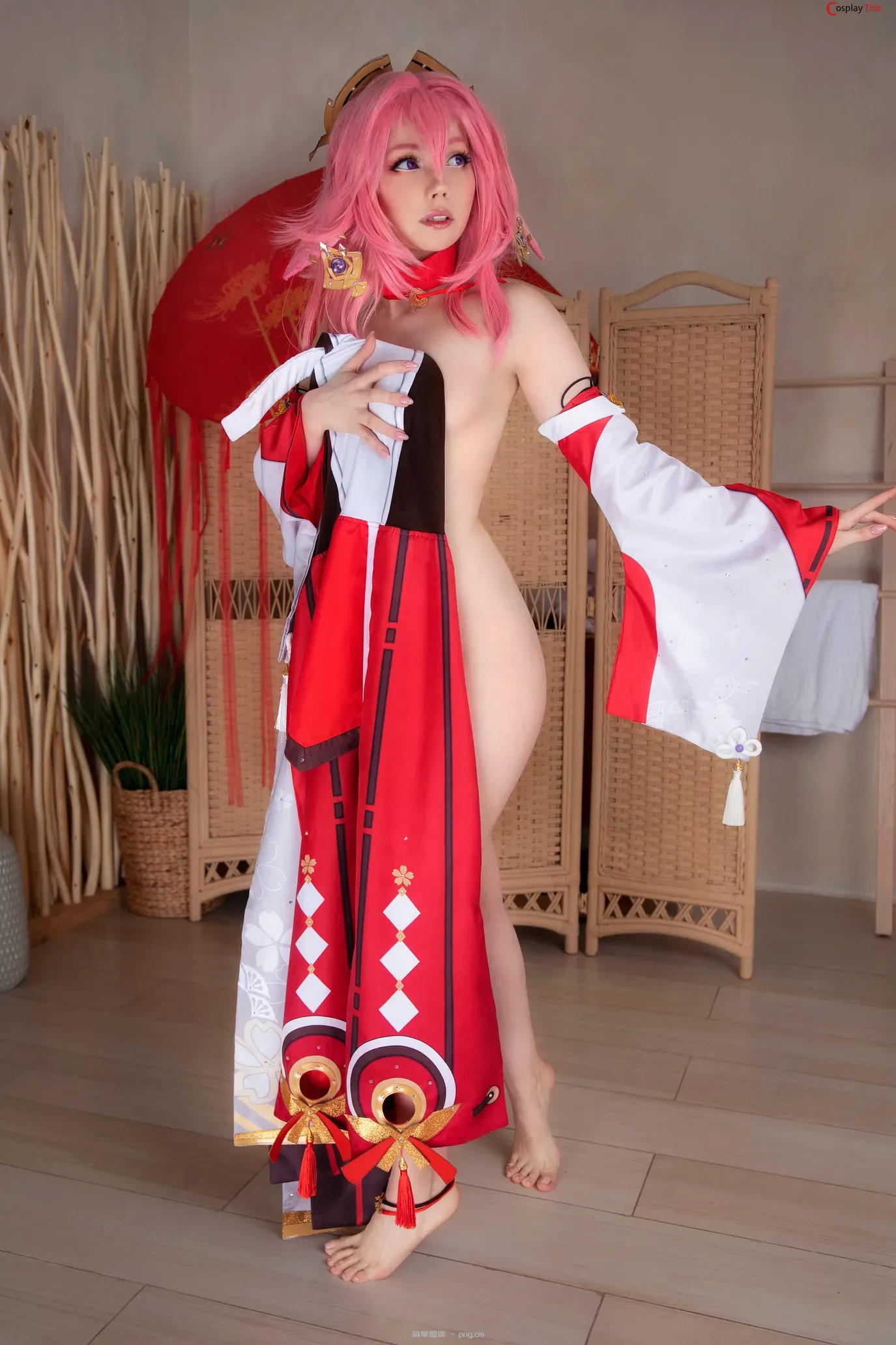 CatiCornplay cosplay Yae Miko – Genshin Impact “30 photos”-8