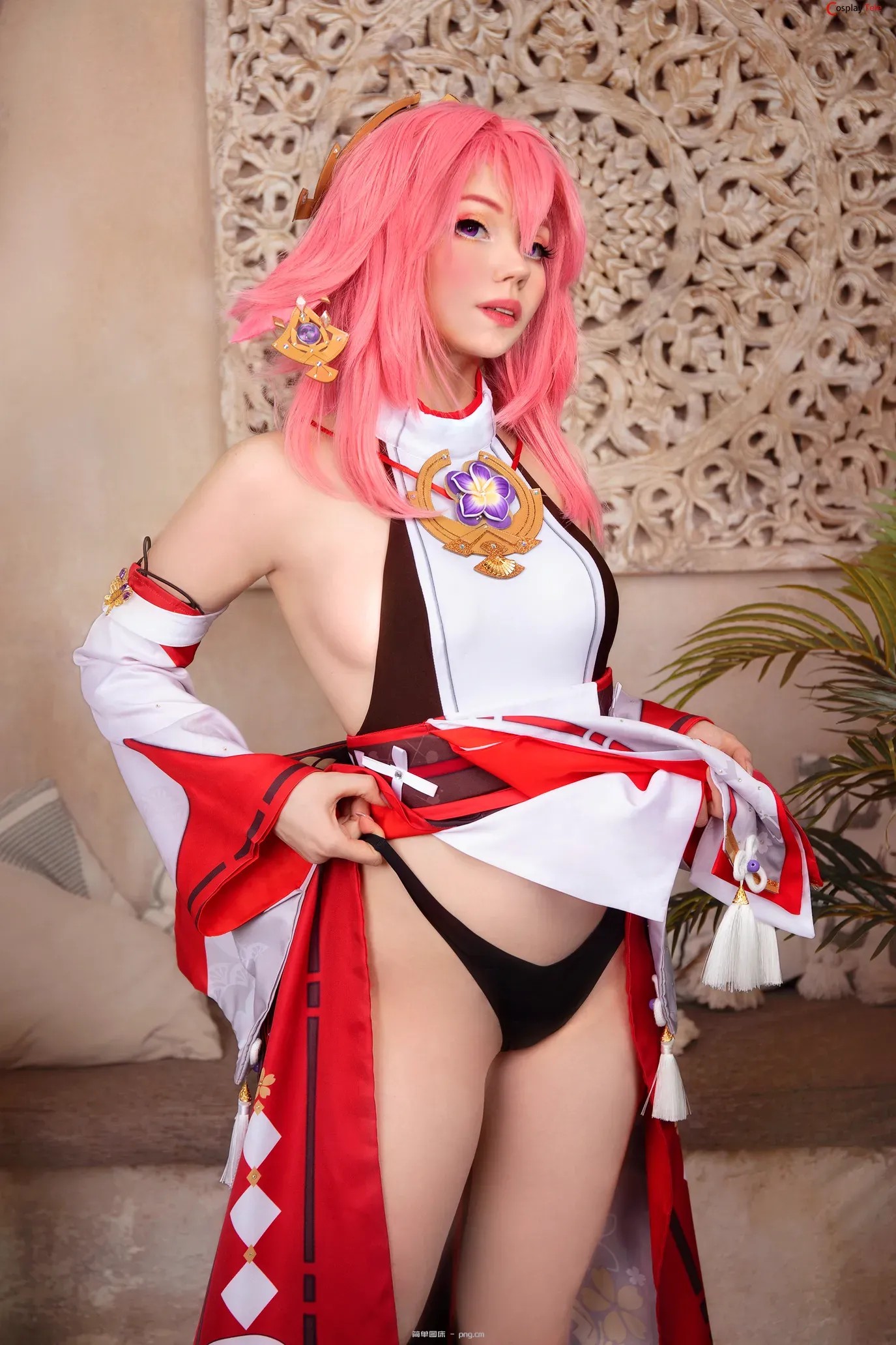 CatiCornplay cosplay Yae Miko – Genshin Impact “30 photos”-14