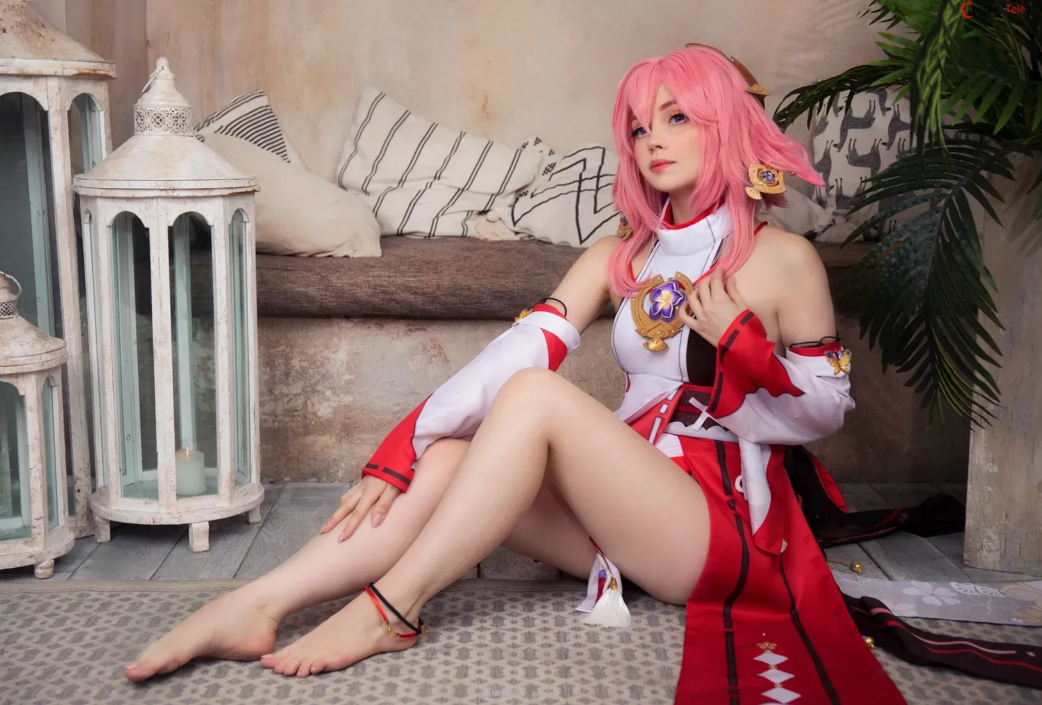 CatiCornplay cosplay Yae Miko – Genshin Impact “30 photos”-16