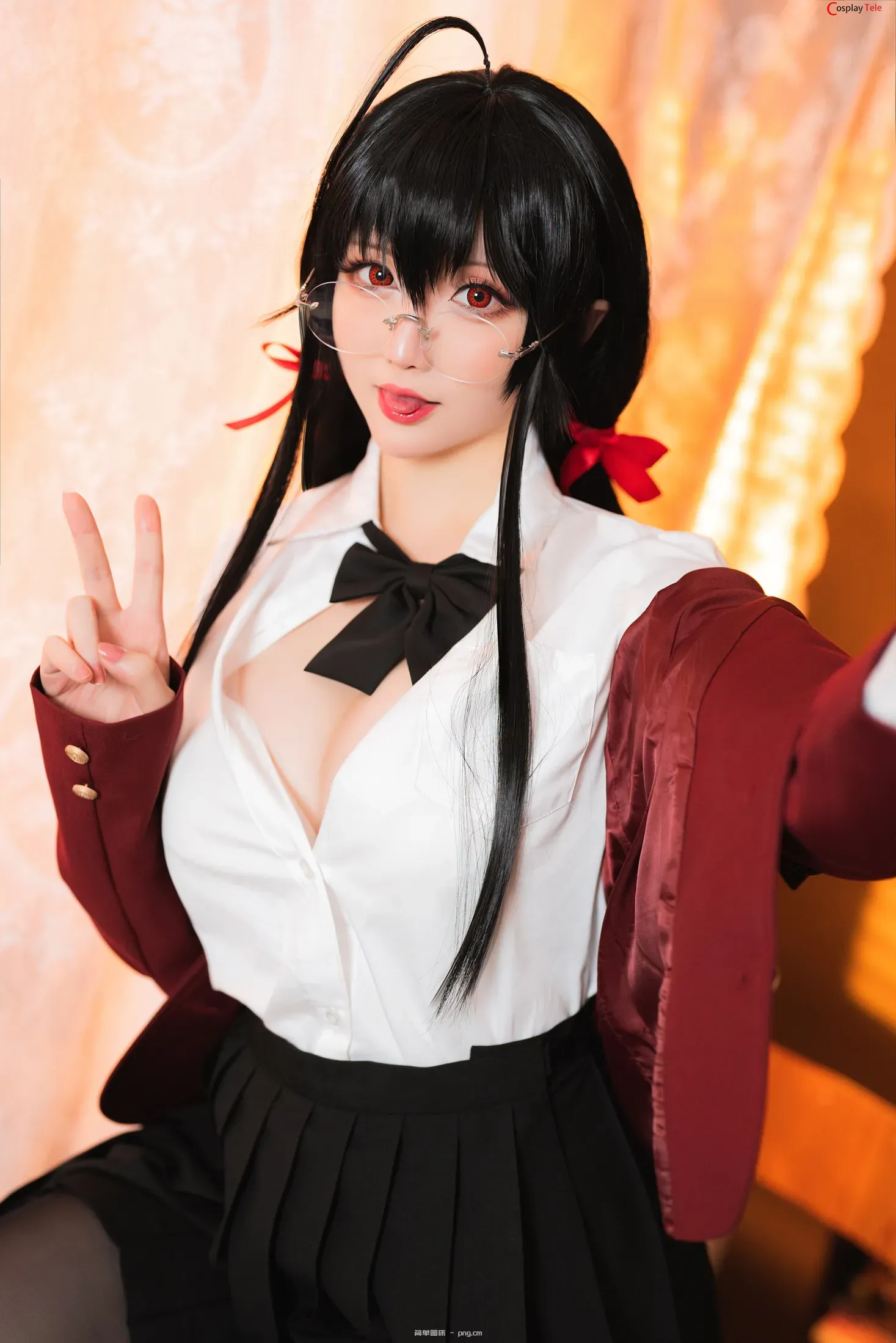 Hoshilily (星之迟迟) cosplay Taihou JK – Azur Lane “58 photos”-12