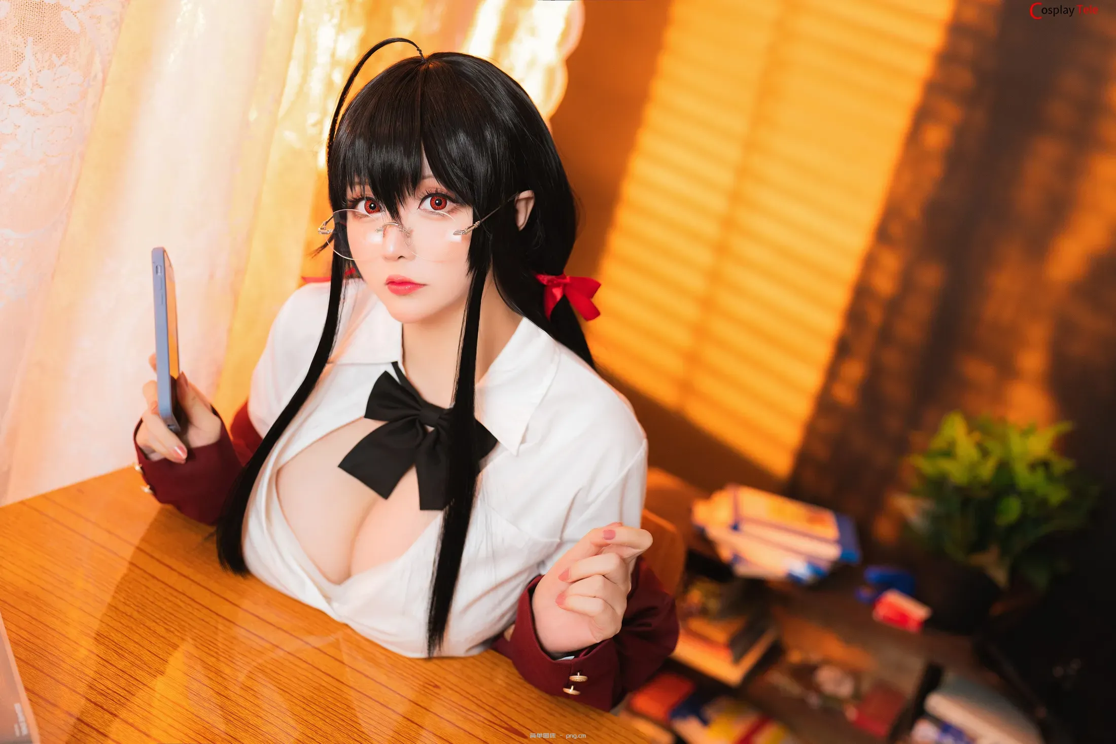 Hoshilily (星之迟迟) cosplay Taihou JK – Azur Lane “58 photos”-14