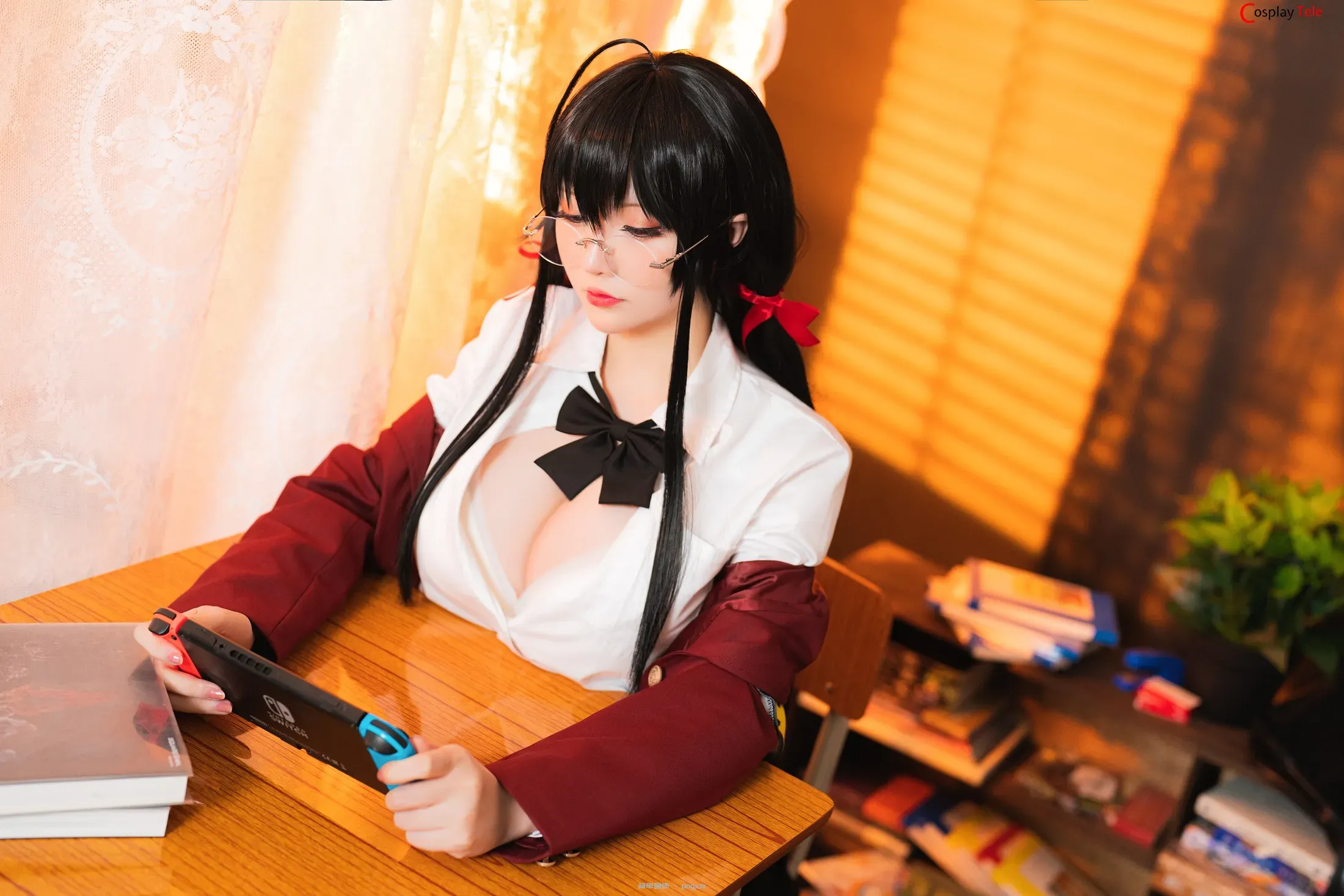 Hoshilily (星之迟迟) cosplay Taihou JK – Azur Lane “58 photos”-15