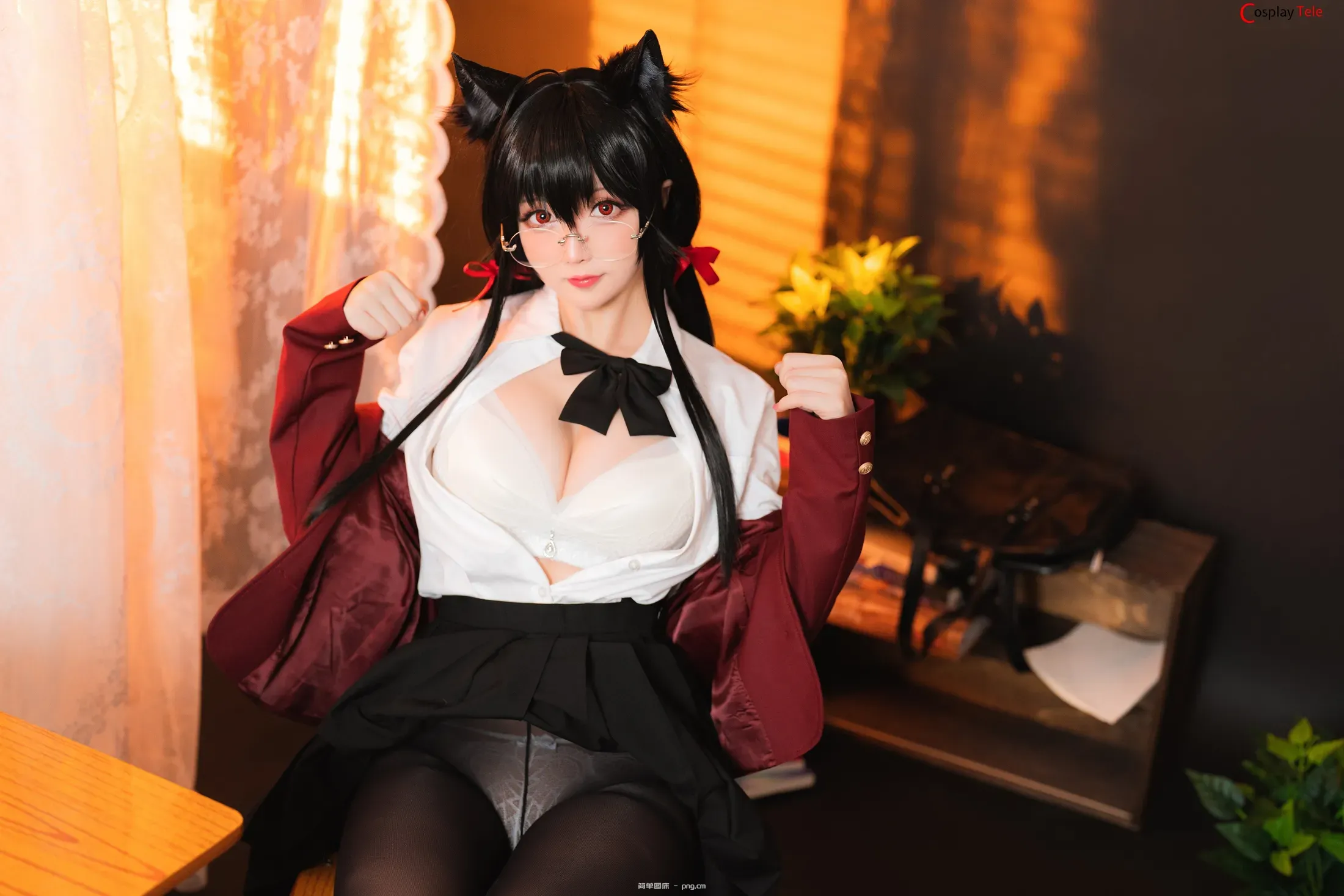 Hoshilily (星之迟迟) cosplay Taihou JK – Azur Lane “58 photos”-23