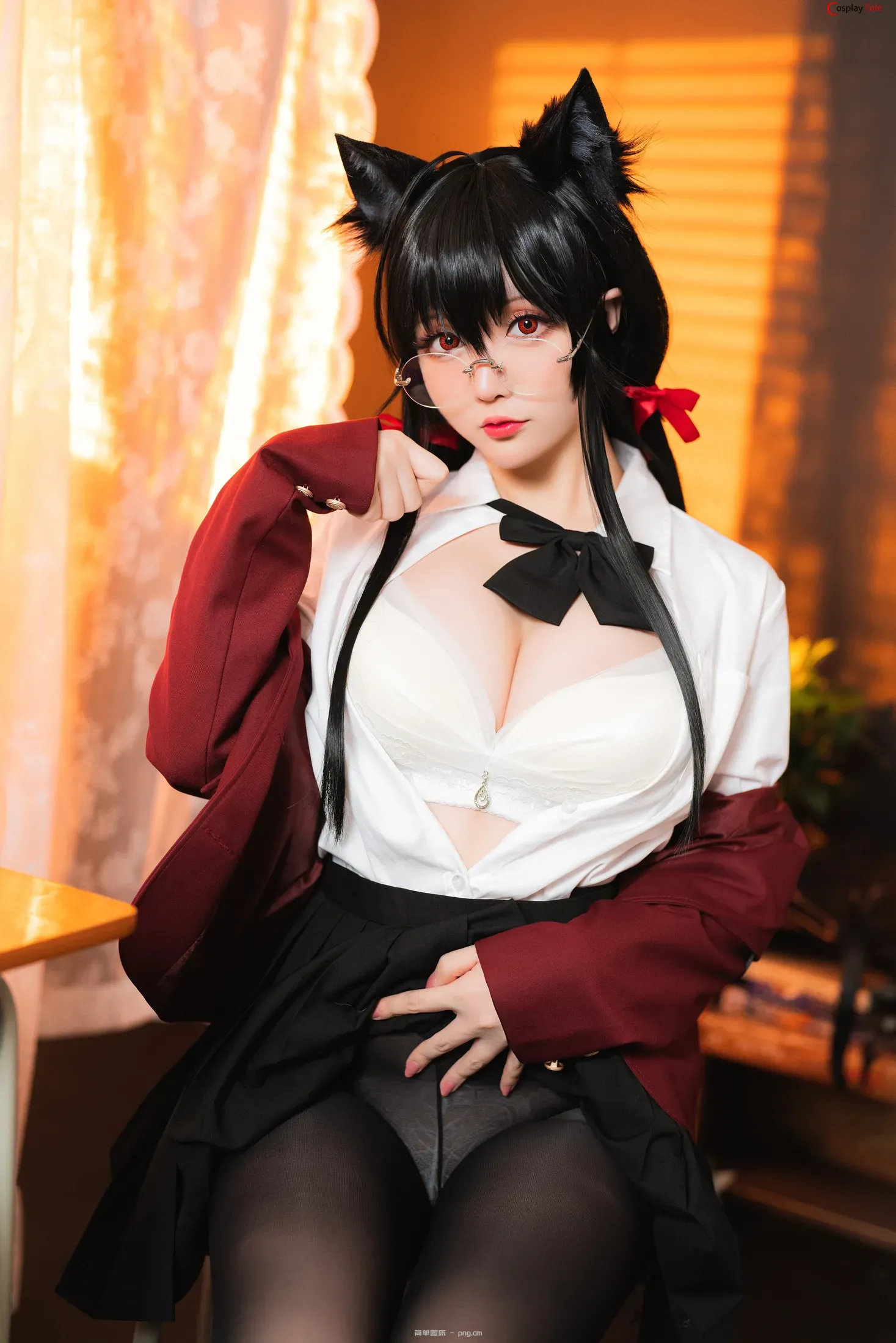 Hoshilily (星之迟迟) cosplay Taihou JK – Azur Lane “58 photos”-24