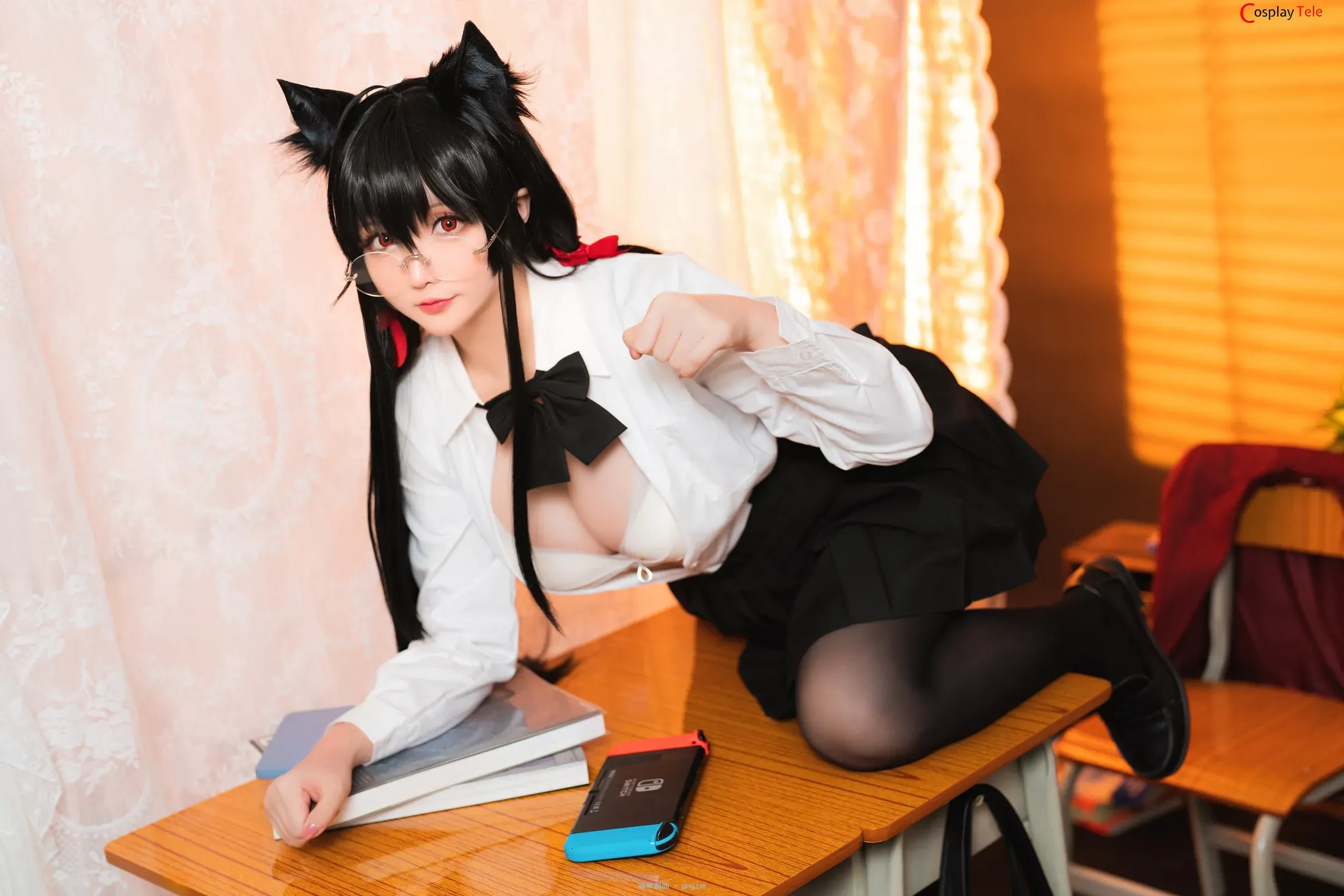 Hoshilily (星之迟迟) cosplay Taihou JK – Azur Lane “58 photos”-30