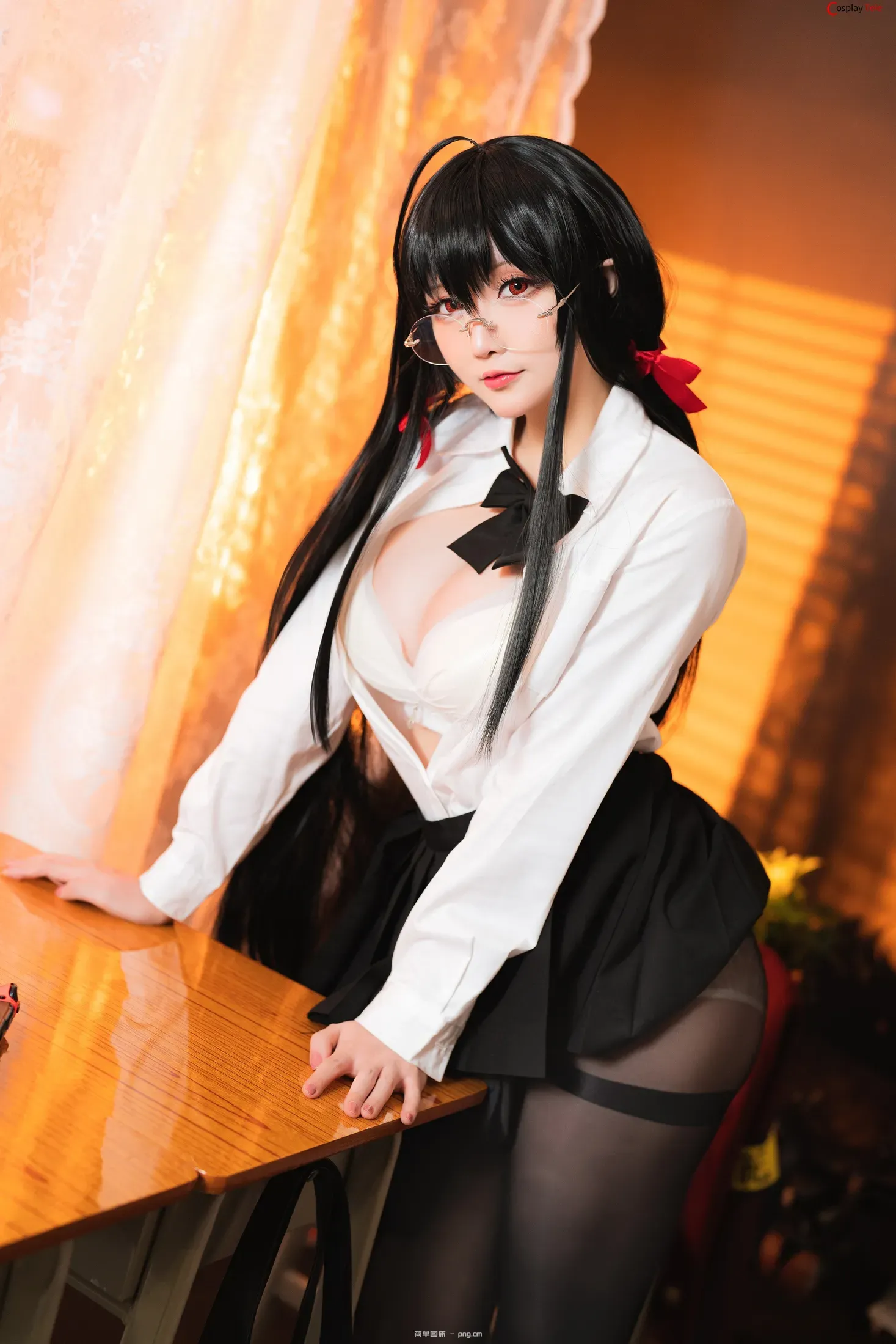Hoshilily (星之迟迟) cosplay Taihou JK – Azur Lane “58 photos”-33