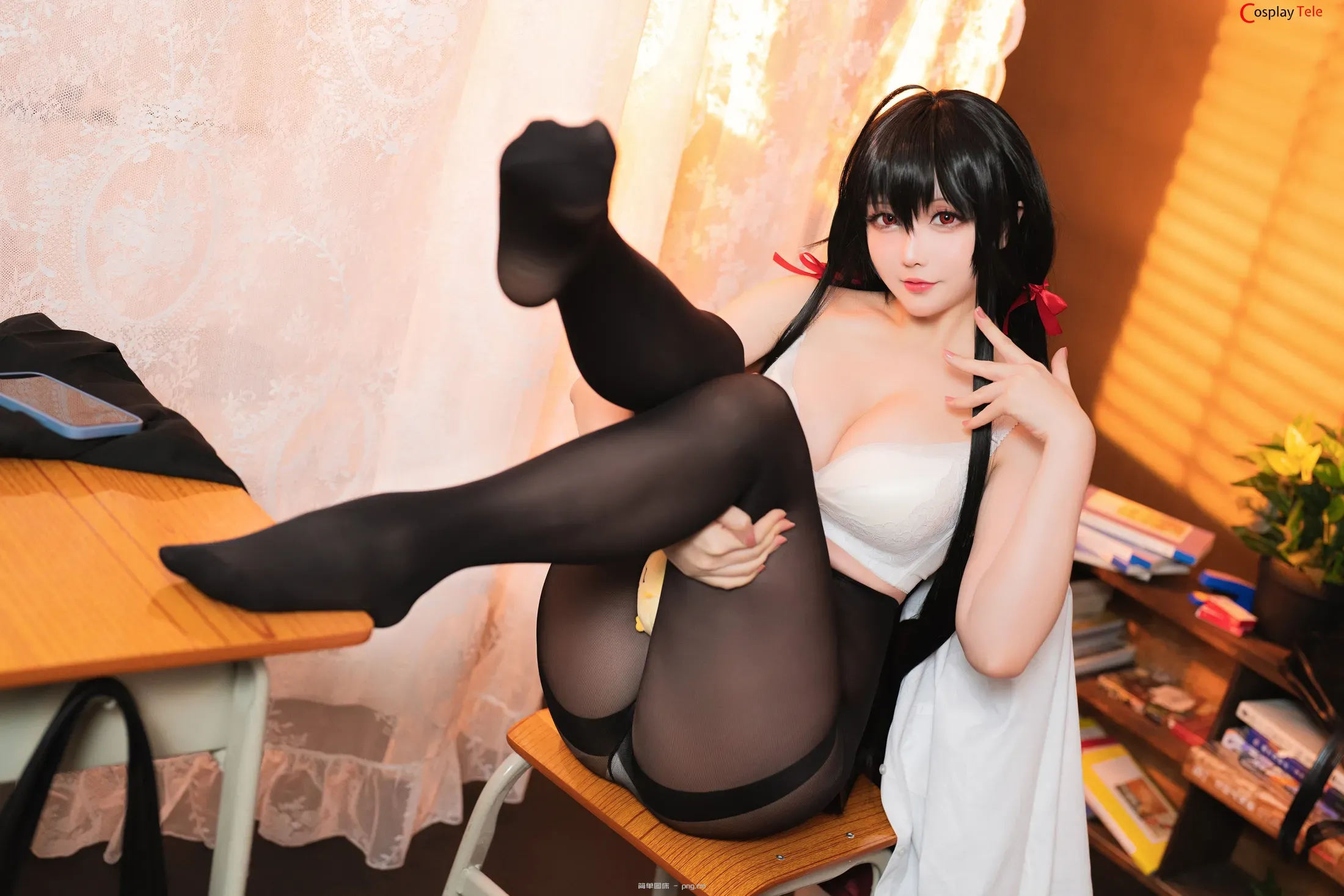 Hoshilily (星之迟迟) cosplay Taihou JK – Azur Lane “58 photos”-54