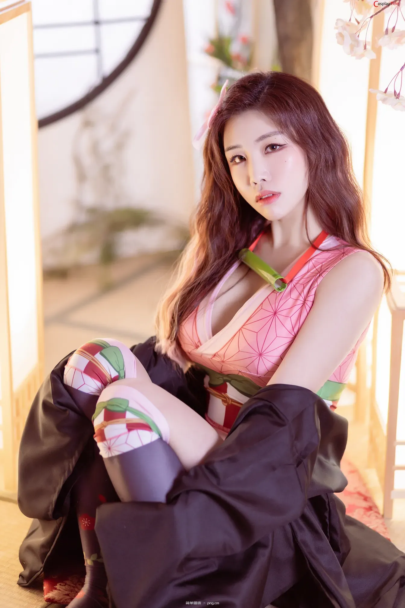 Yebin (전예빈) cosplay Nezuko Kamado – Kimetsu no Yaiba “65 photos”-21