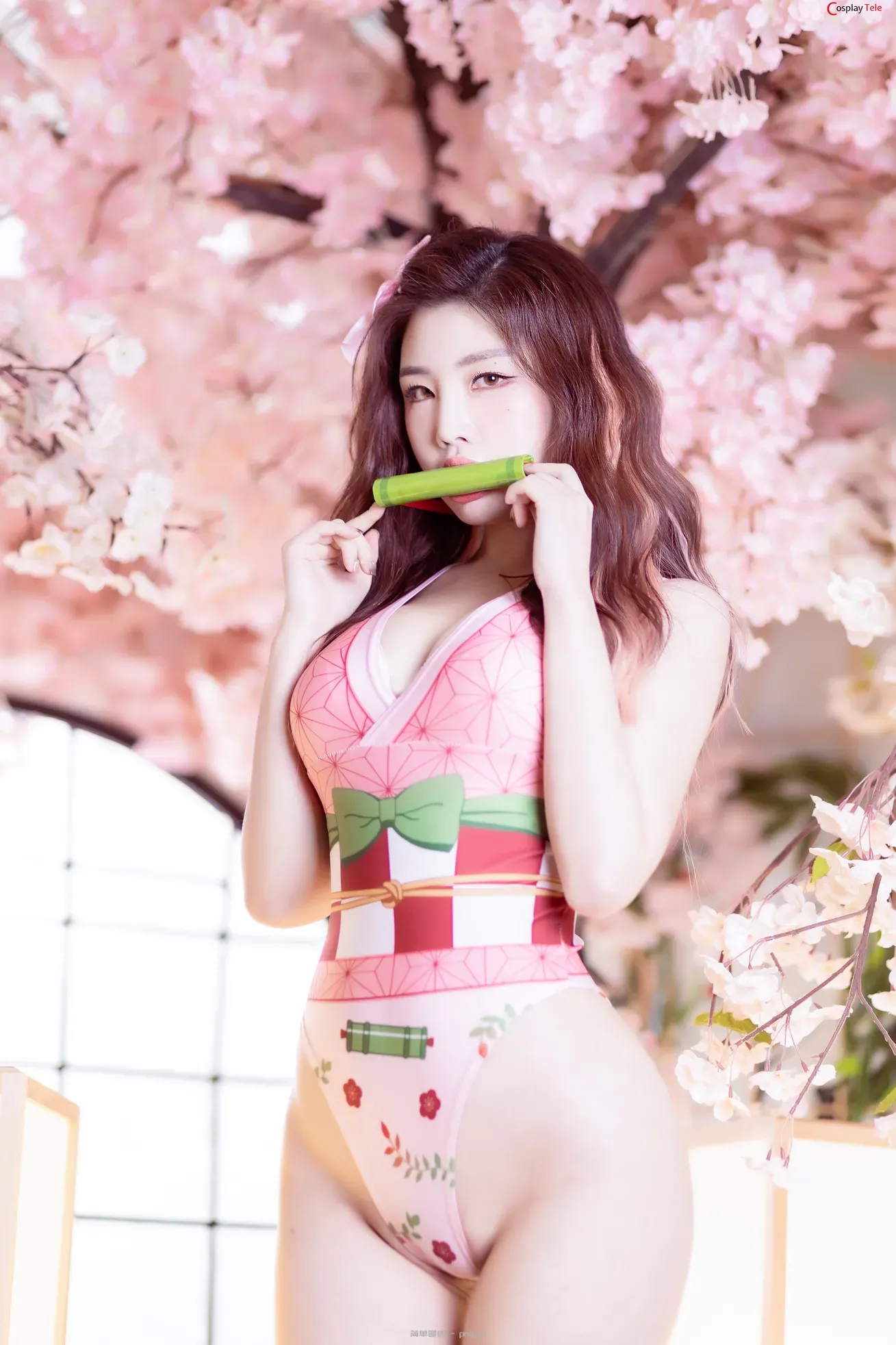 Yebin (전예빈) cosplay Nezuko Kamado – Kimetsu no Yaiba “65 photos”-58