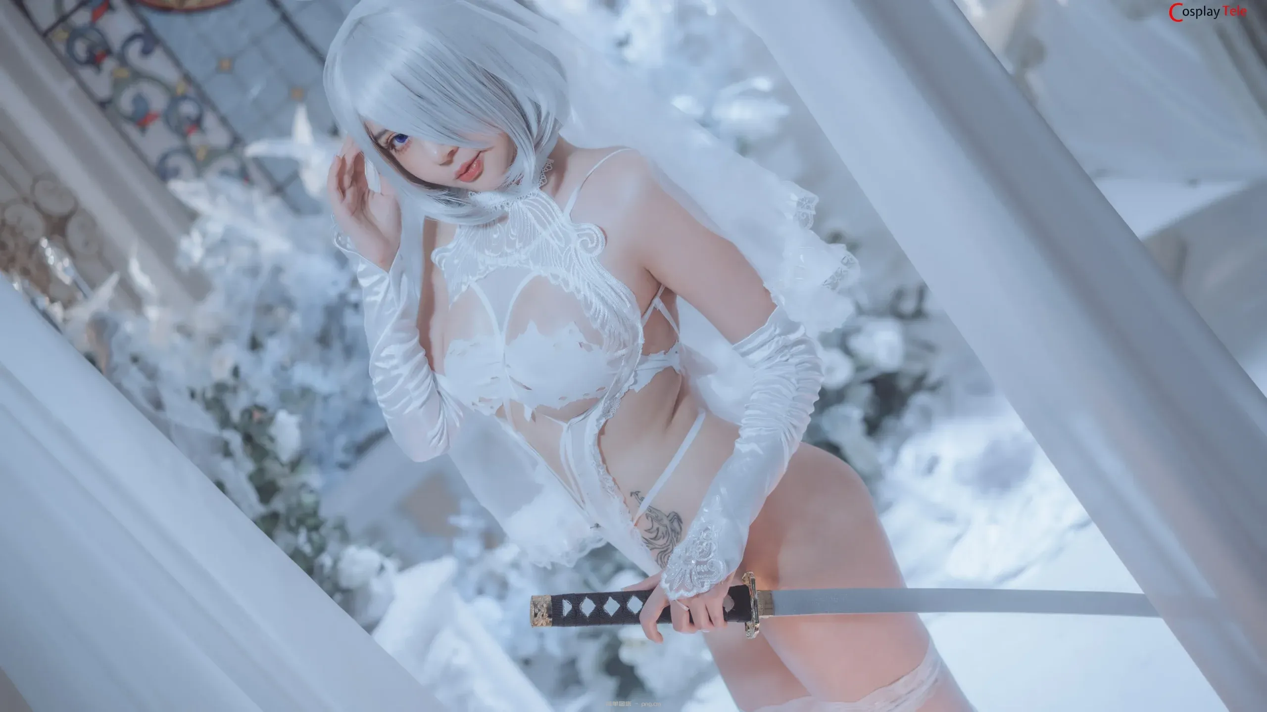 蜜蜜子Kimmie cosplay 2B – Nier:Automata “50 photos”-20