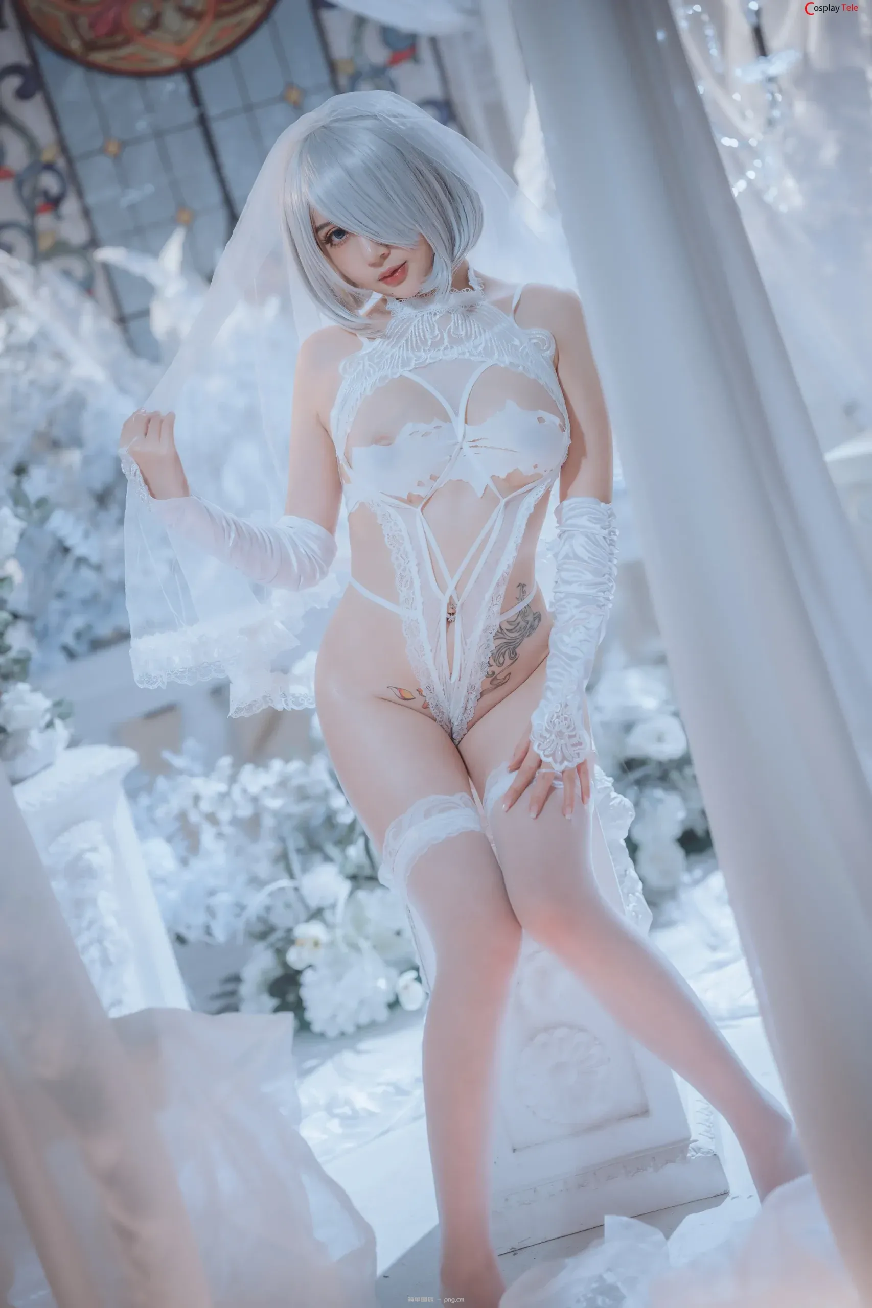 蜜蜜子Kimmie cosplay 2B – Nier:Automata “50 photos”-34