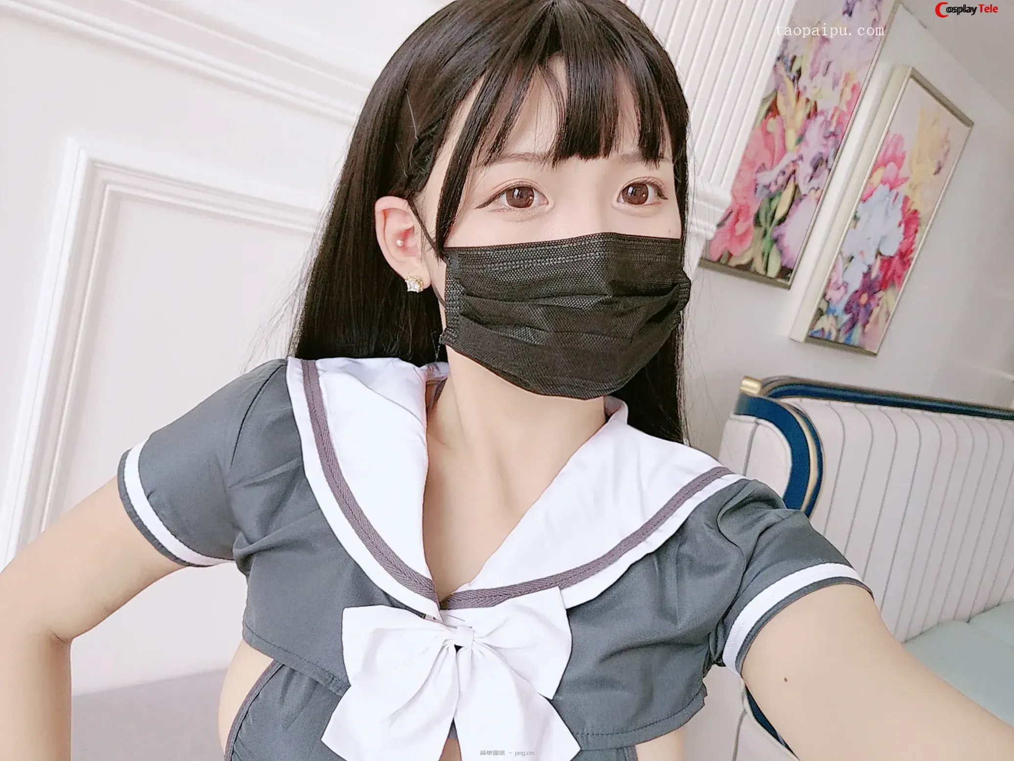 白袜袜 (taopaipu) – Lady on the stairs “55 photos and 1 video”-2