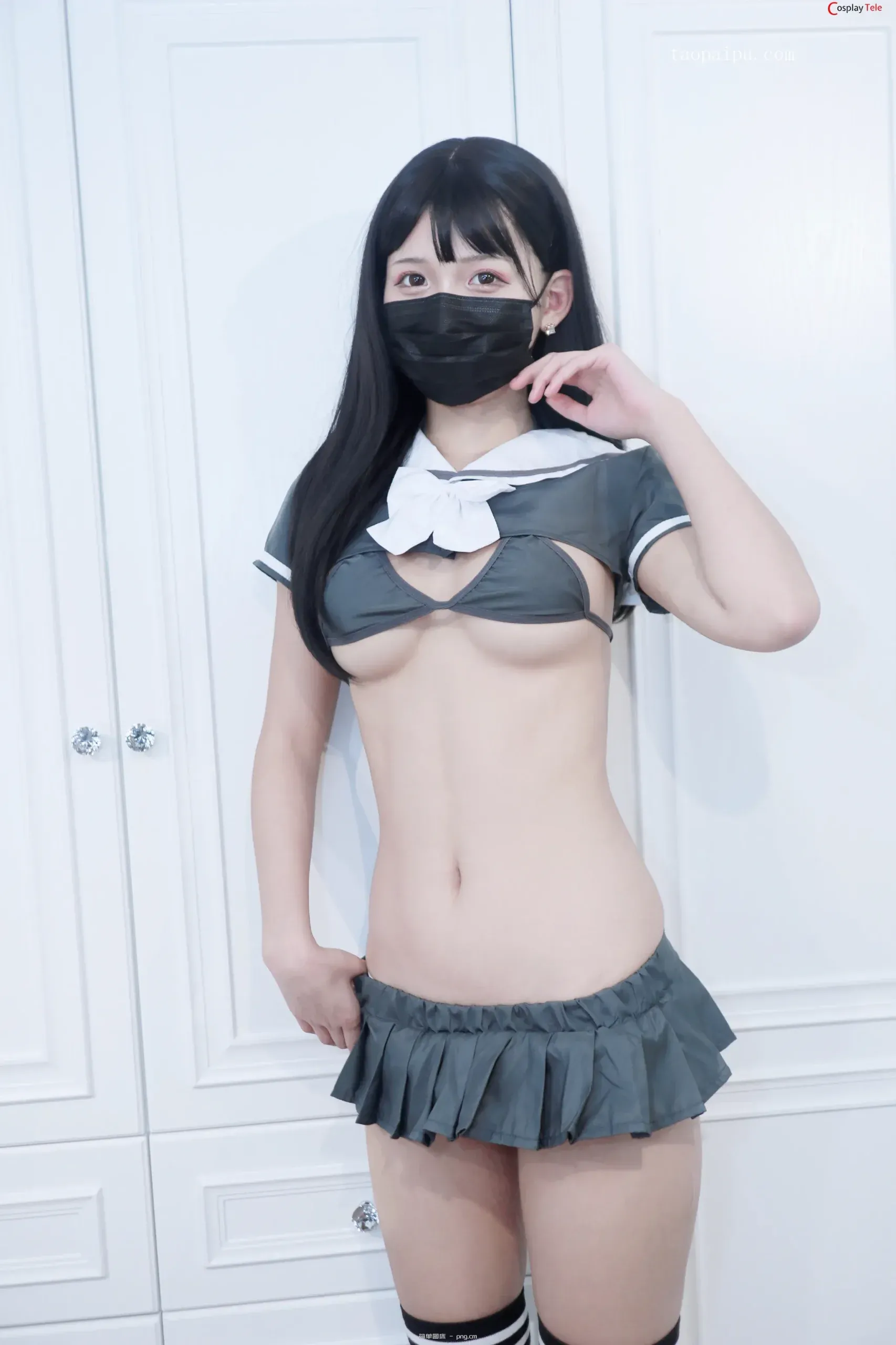 白袜袜 (taopaipu) – Lady on the stairs “55 photos and 1 video”-23