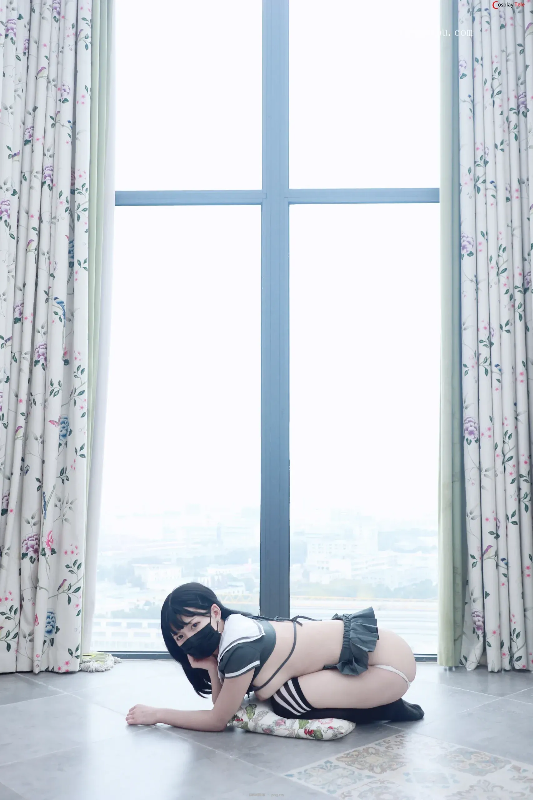 白袜袜 (taopaipu) – Lady on the stairs “55 photos and 1 video”-37