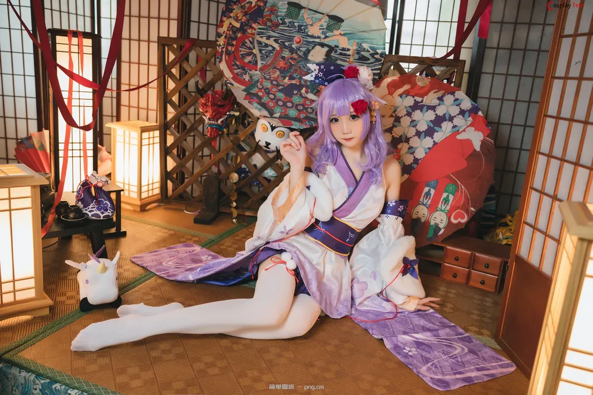 焖焖碳 (MMMenmentan) cosplay Unicorn Kimono – Azur Lane “30 photos”-3