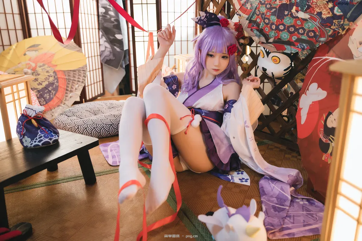 焖焖碳 (MMMenmentan) cosplay Unicorn Kimono – Azur Lane “30 photos”-8