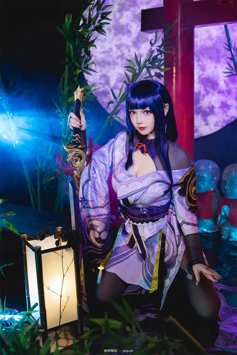 雪晴Astra (雪晴嘟嘟) cosplay Raiden Shogun – Genshin Impact “62 photos and 1 video”-7