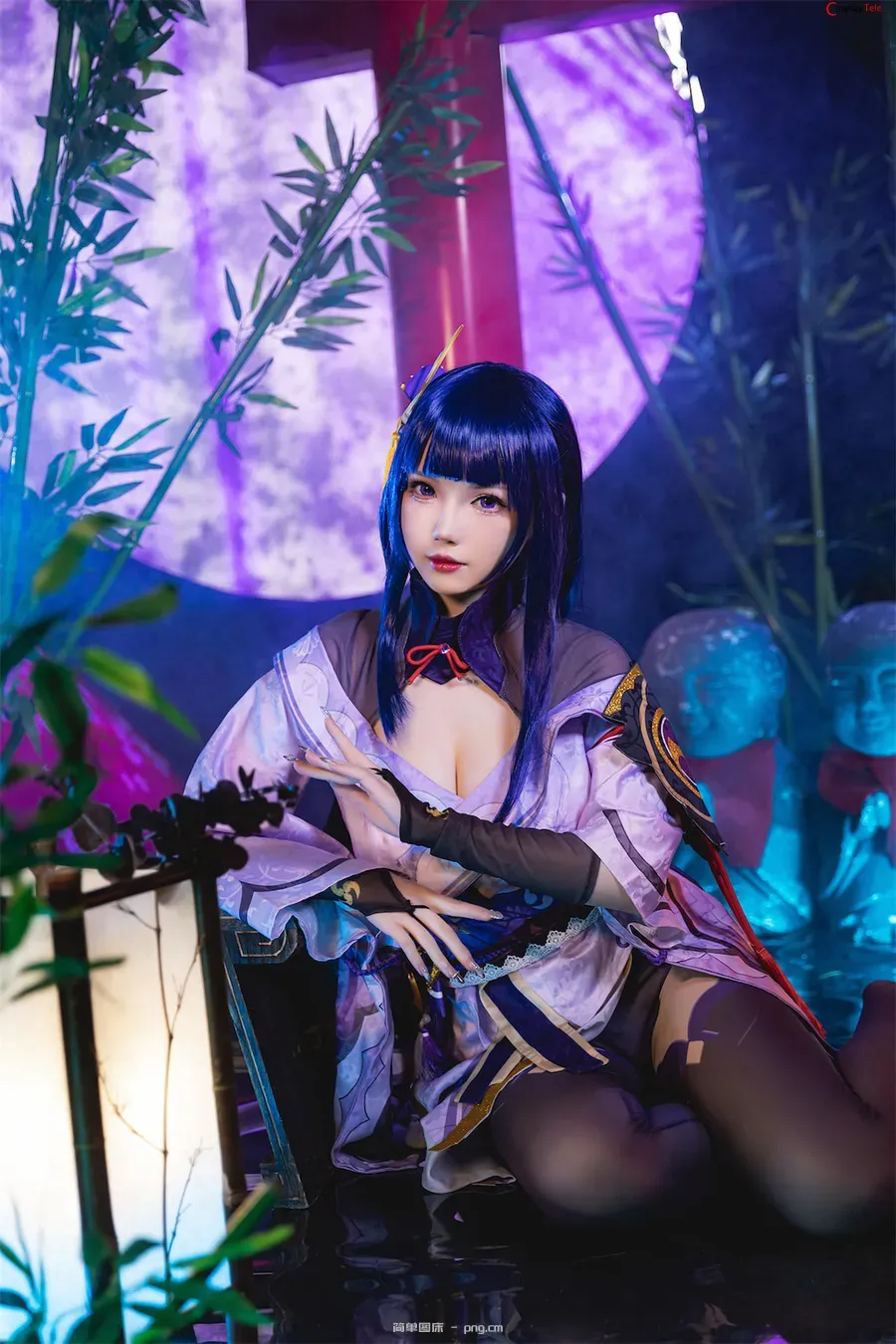 雪晴Astra (雪晴嘟嘟) cosplay Raiden Shogun – Genshin Impact “62 photos and 1 video”-10