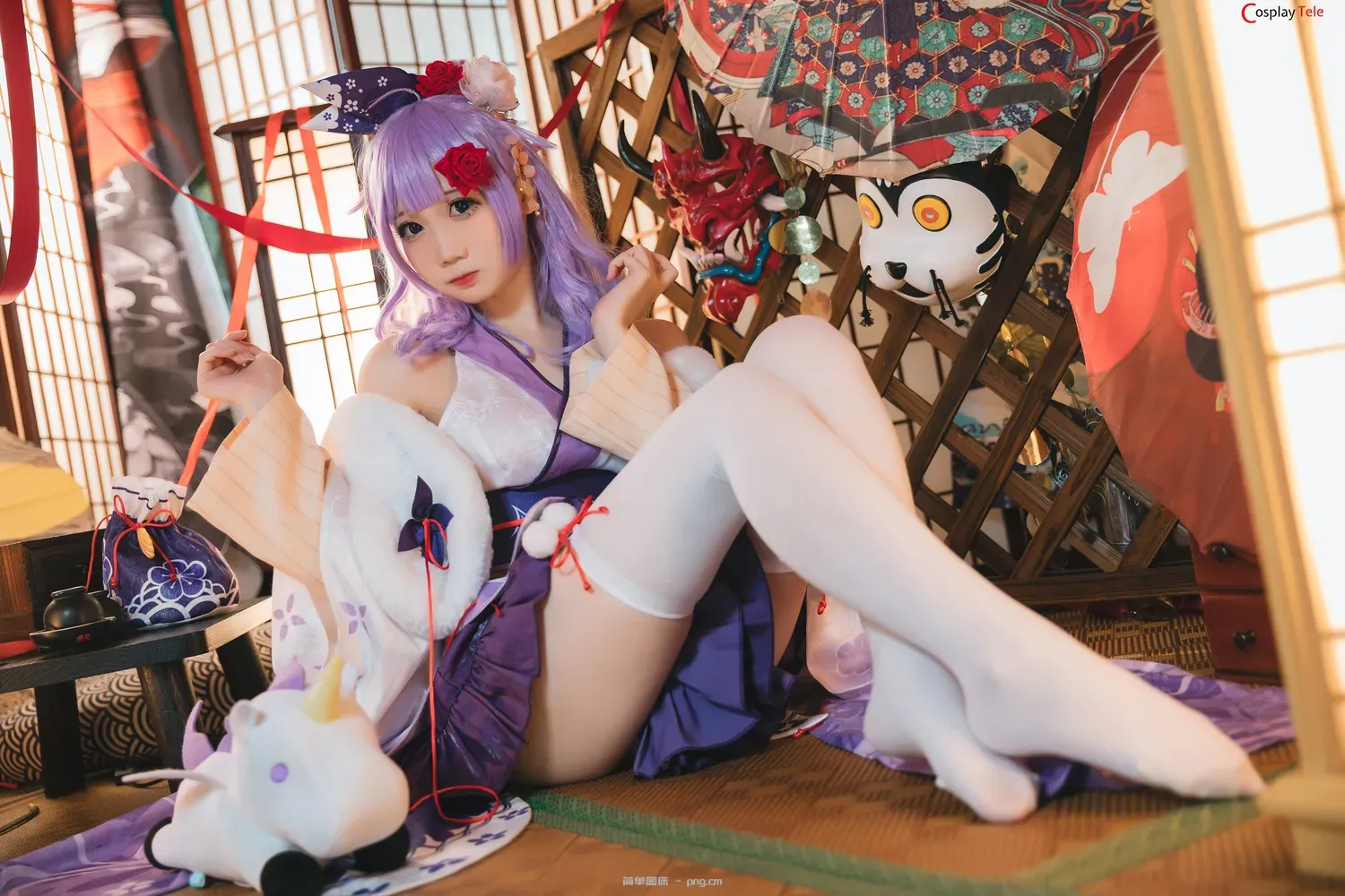 焖焖碳 (MMMenmentan) cosplay Unicorn Kimono – Azur Lane “30 photos”-13