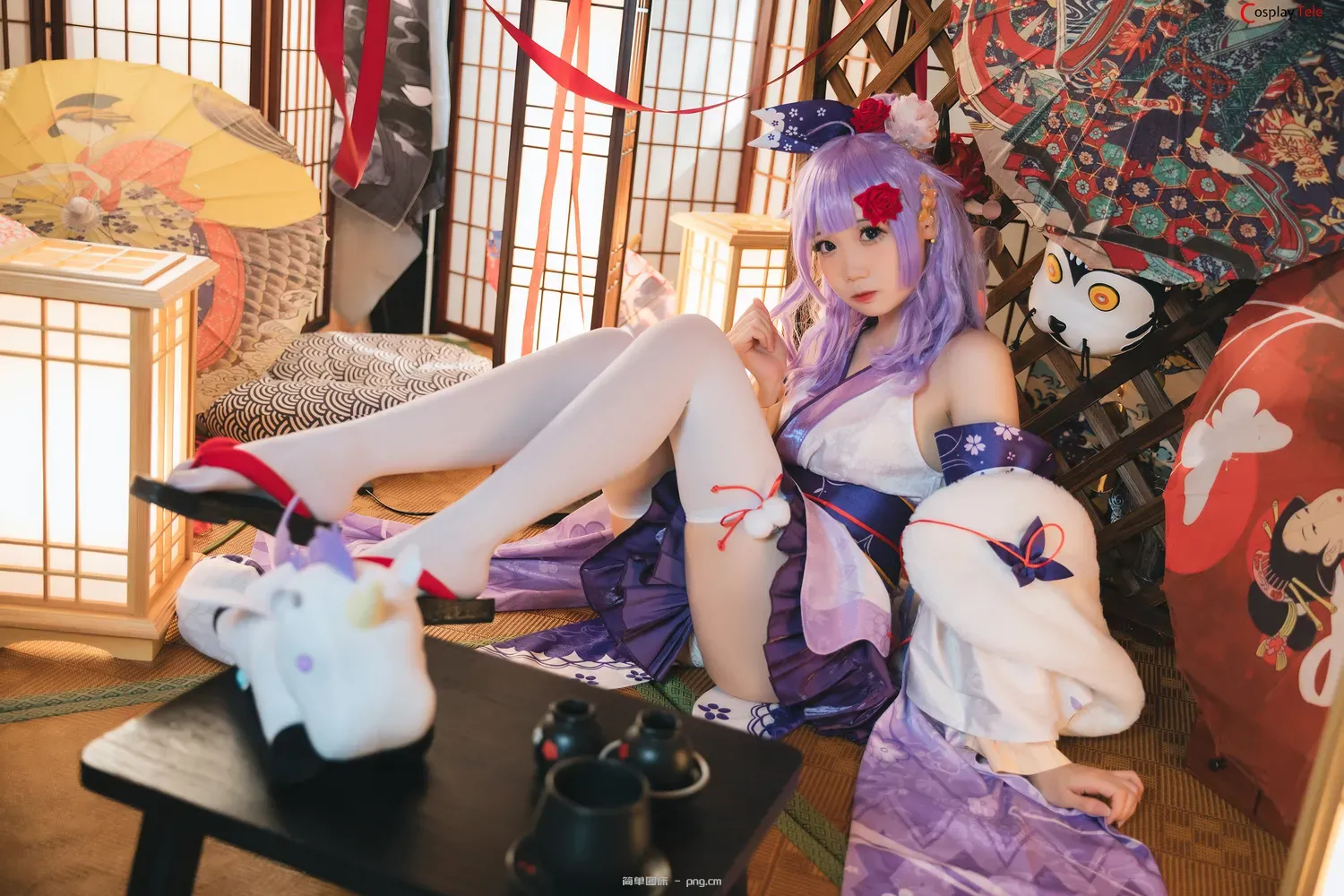 焖焖碳 (MMMenmentan) cosplay Unicorn Kimono – Azur Lane “30 photos”-14