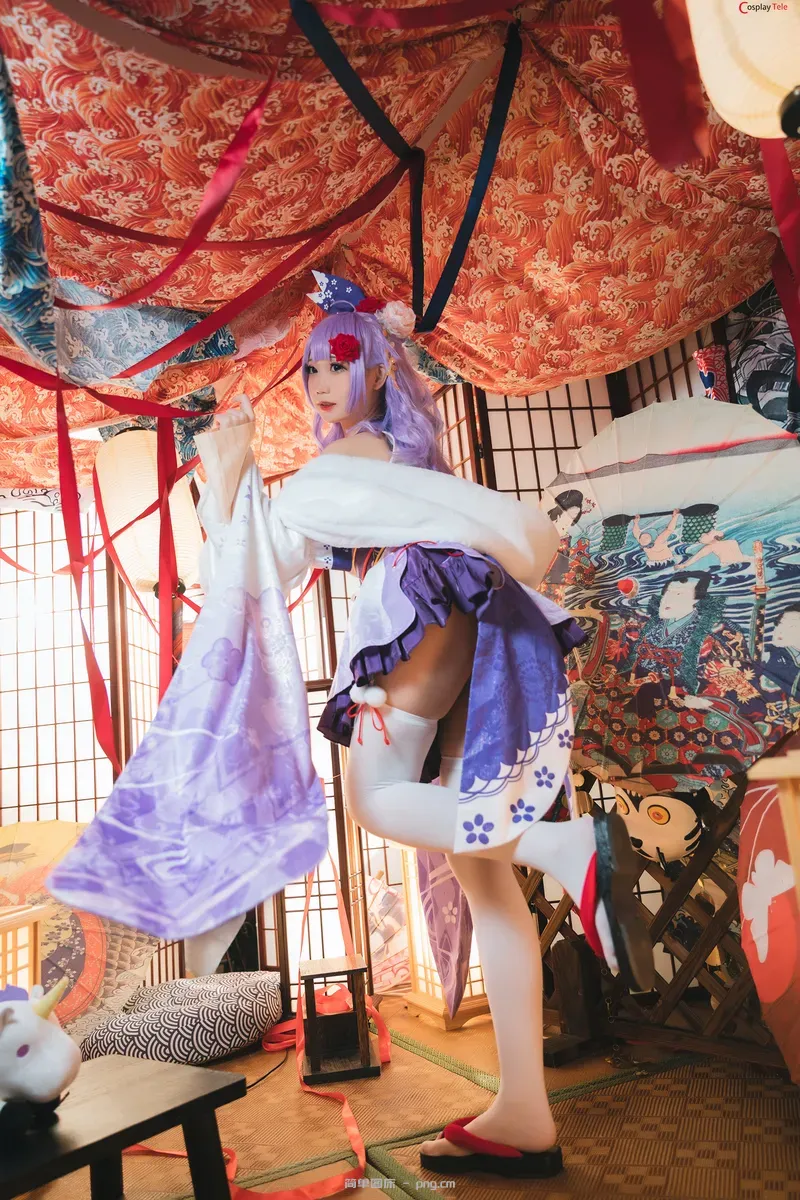 焖焖碳 (MMMenmentan) cosplay Unicorn Kimono – Azur Lane “30 photos”-17