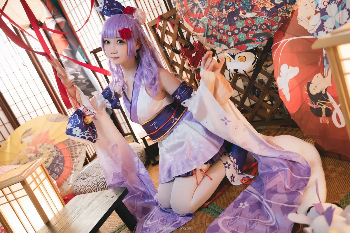 焖焖碳 (MMMenmentan) cosplay Unicorn Kimono – Azur Lane “30 photos”-19