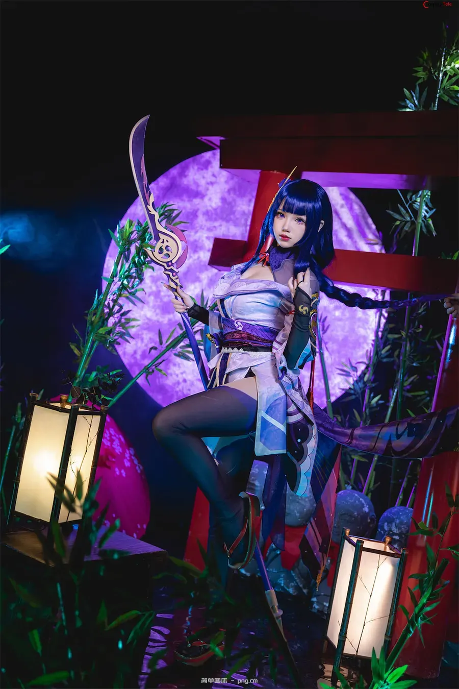 雪晴Astra (雪晴嘟嘟) cosplay Raiden Shogun – Genshin Impact “62 photos and 1 video”-18