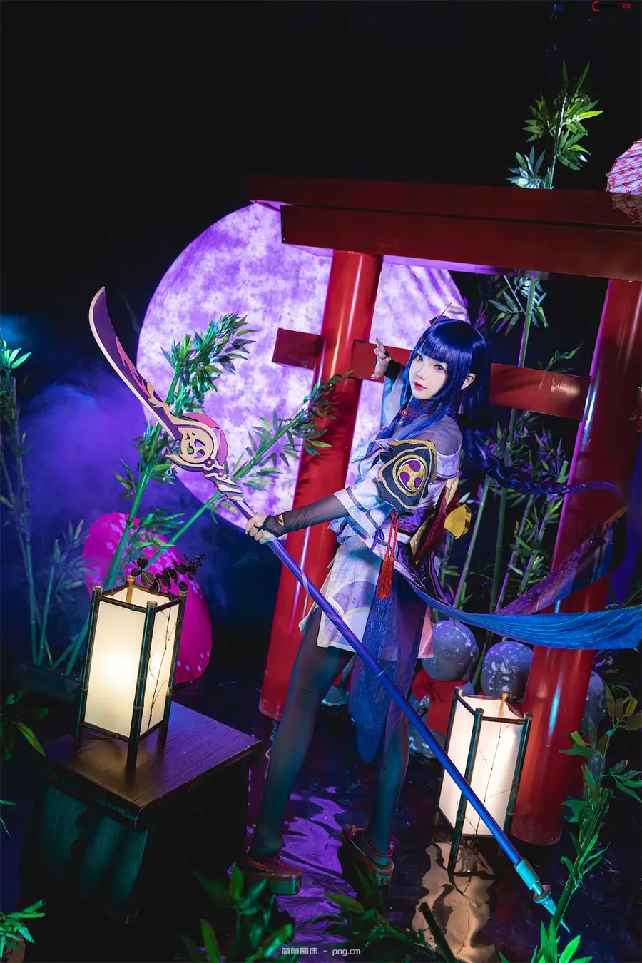 雪晴Astra (雪晴嘟嘟) cosplay Raiden Shogun – Genshin Impact “62 photos and 1 video”-19