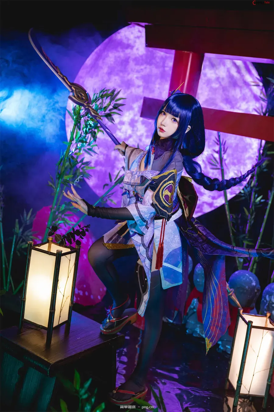 雪晴Astra (雪晴嘟嘟) cosplay Raiden Shogun – Genshin Impact “62 photos and 1 video”-20