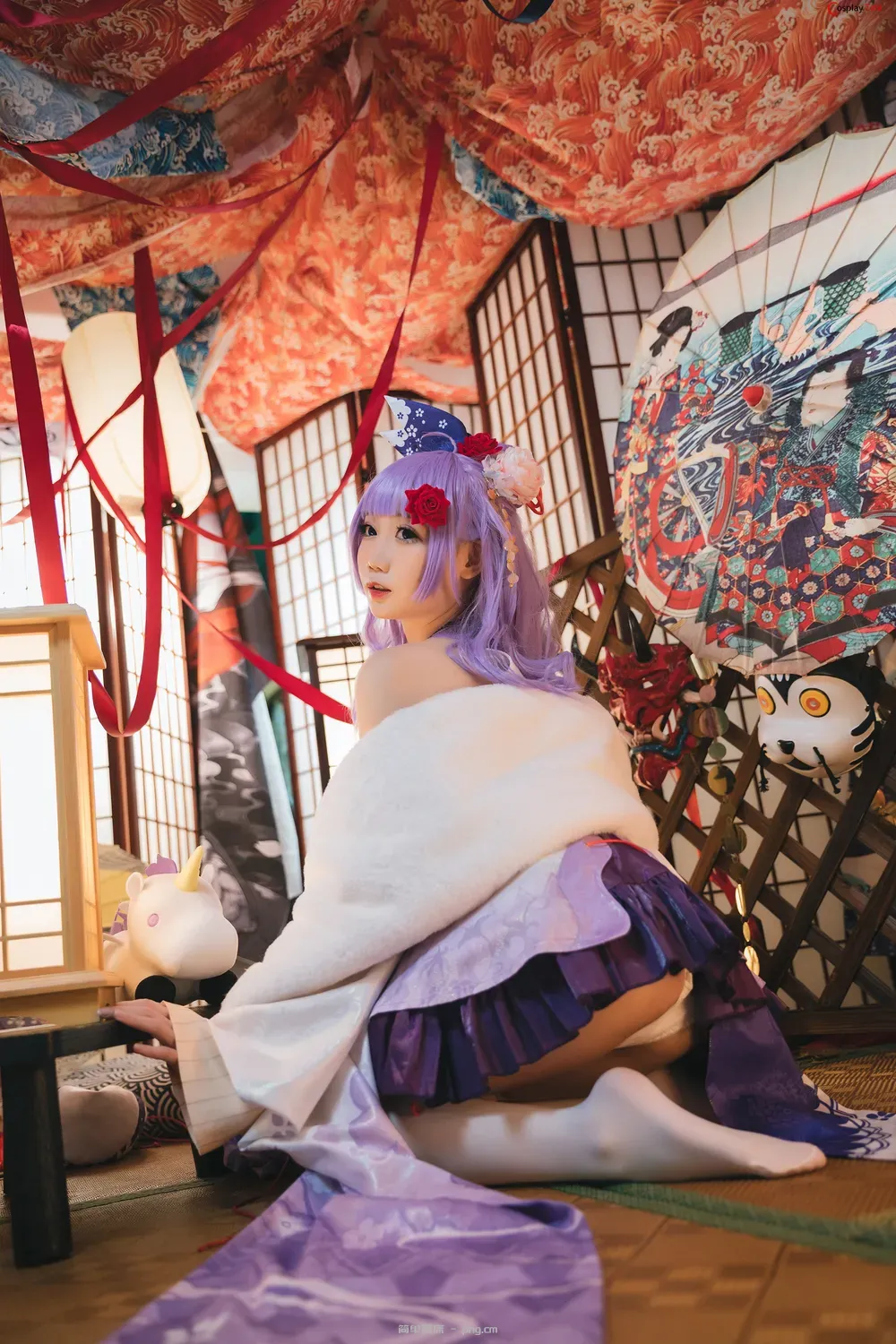 焖焖碳 (MMMenmentan) cosplay Unicorn Kimono – Azur Lane “30 photos”-22
