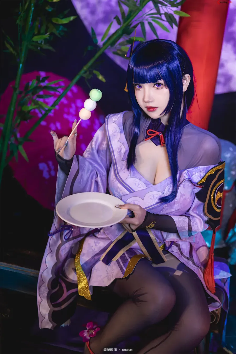 雪晴Astra (雪晴嘟嘟) cosplay Raiden Shogun – Genshin Impact “62 photos and 1 video”-22