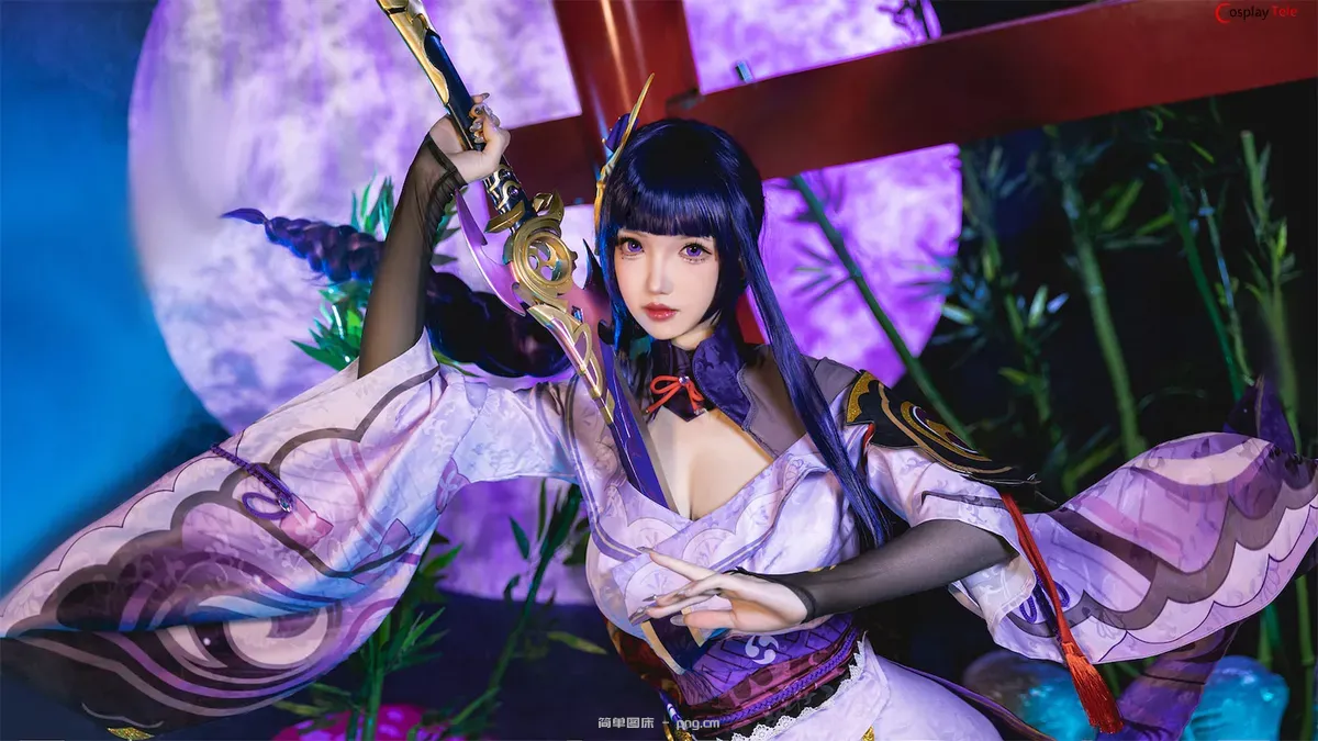 雪晴Astra (雪晴嘟嘟) cosplay Raiden Shogun – Genshin Impact “62 photos and 1 video”-51