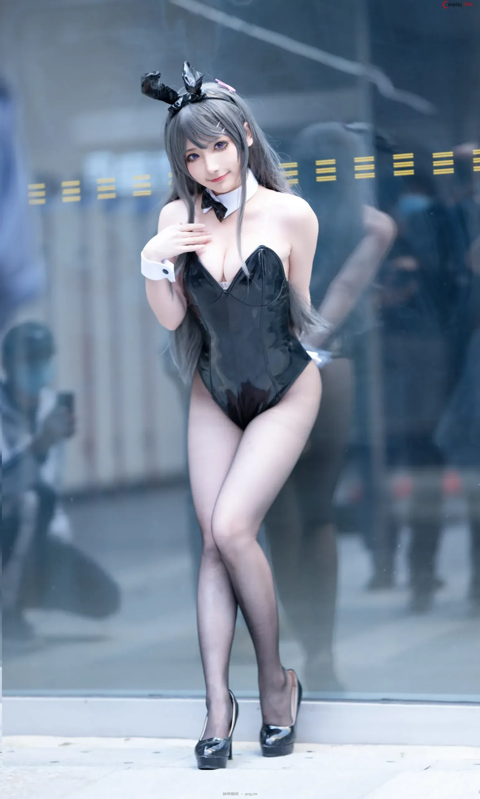 是三不是世w-Sanshiya cosplay Mai Sakurajima – Seishun Buta Yaro “60 photos and 1 video”-11