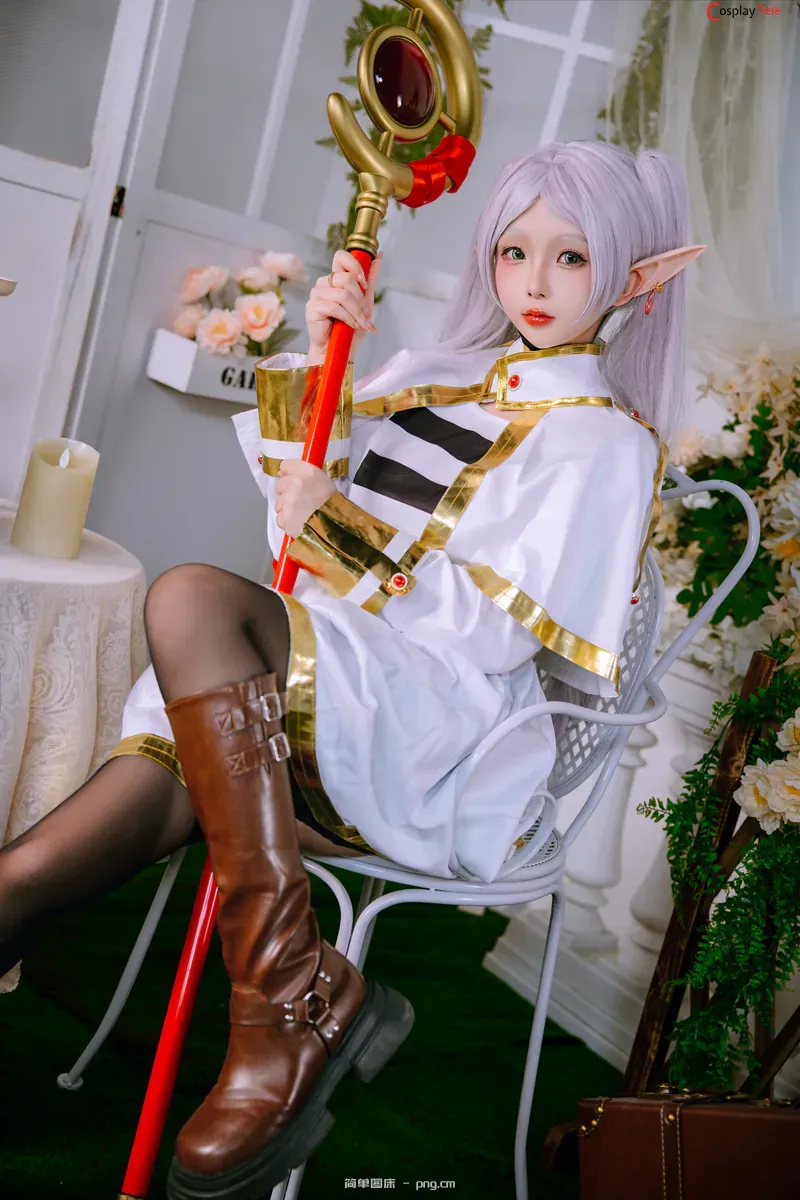 Rinaijiao-(日奈娇) cosplay Fern – Sousou no Frieren “50 photos and 10 gifs”-45