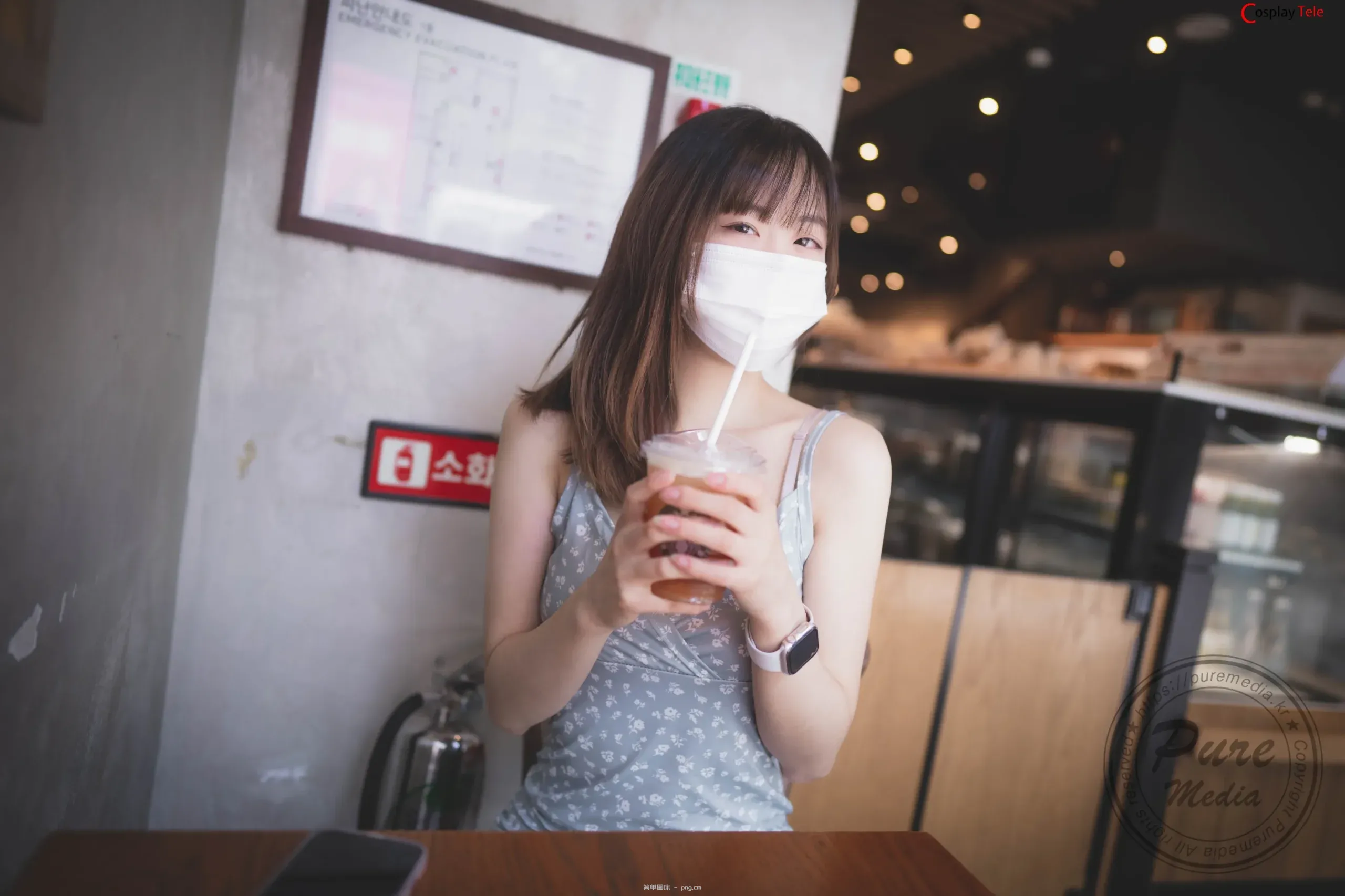 Pure Media – Hina (히나) – Red lanyard “121 photos”-41