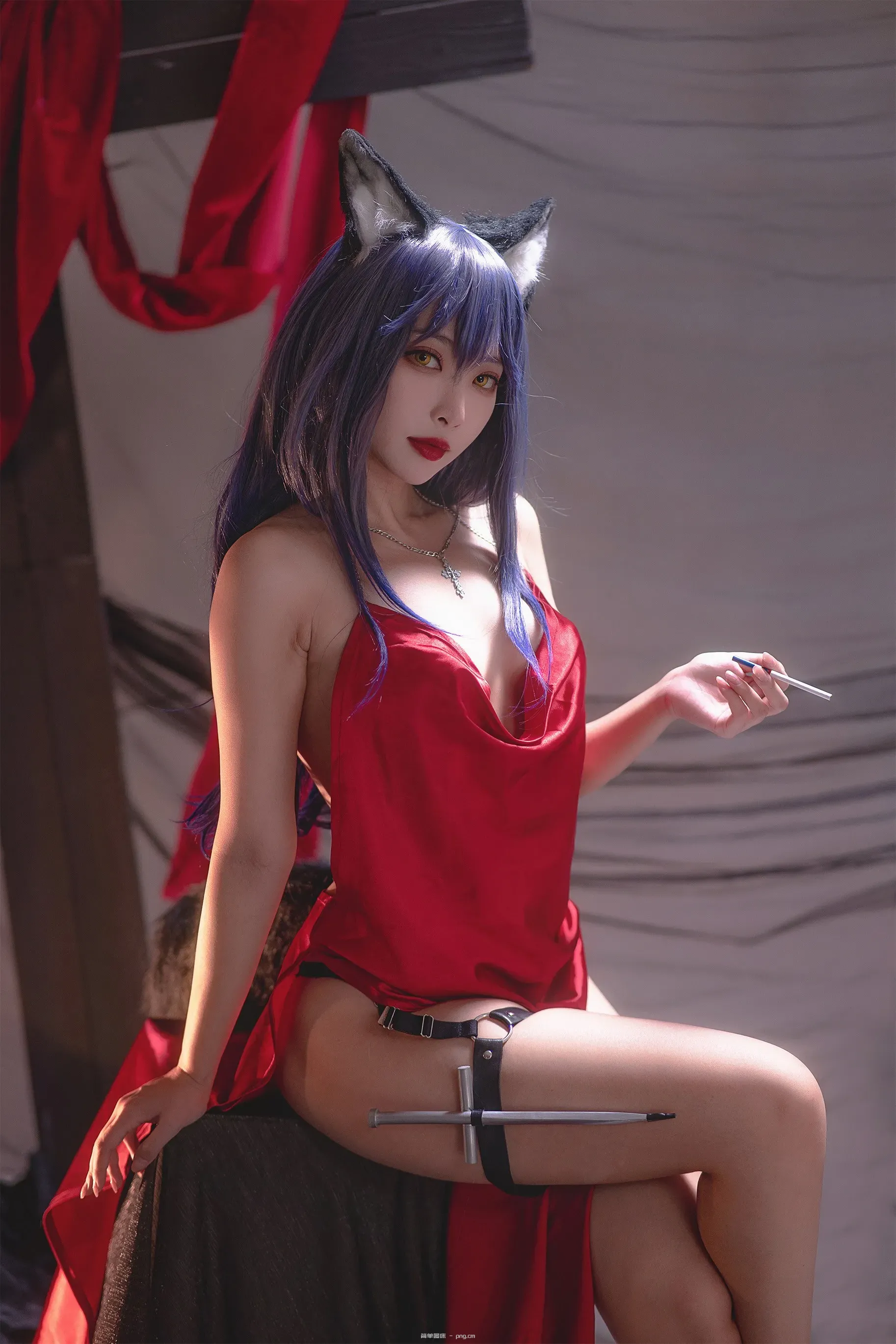 (Cosplay) 宫本桜 – texas fan dress