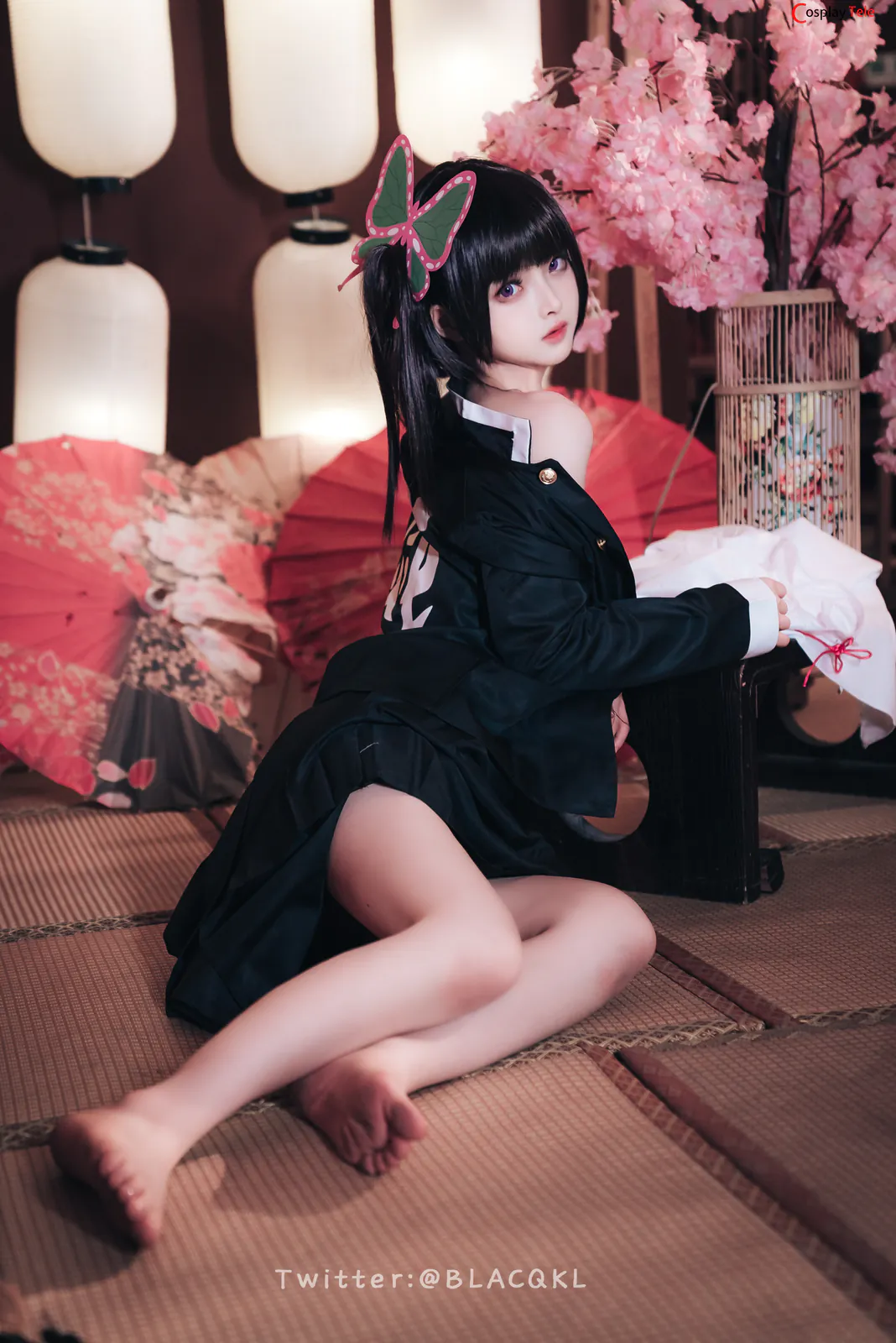 Blacqkl (白莉爱吃巧克力) cosplay Kanao Tsuyuri – Kimetsu no Yaiba “89 photos”-6