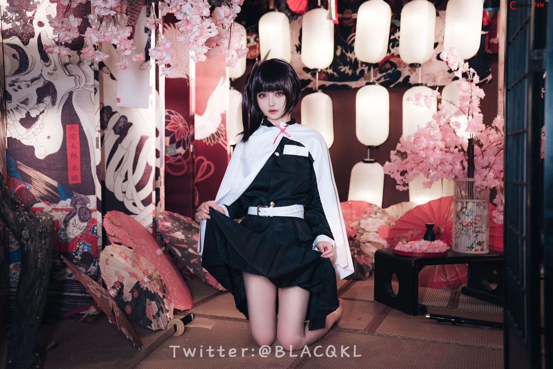 Blacqkl (白莉爱吃巧克力) cosplay Kanao Tsuyuri – Kimetsu no Yaiba “89 photos”-18