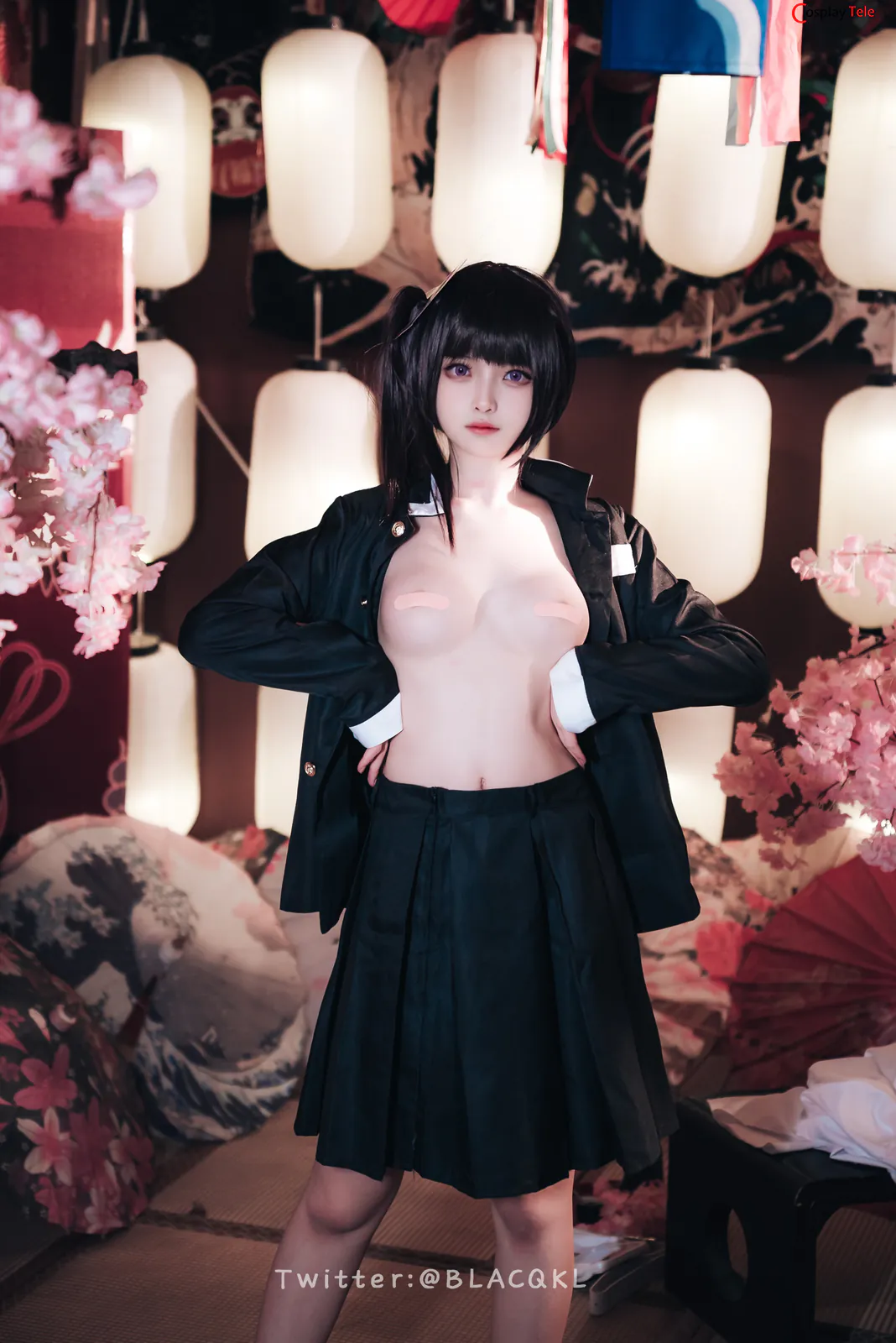 Blacqkl (白莉爱吃巧克力) cosplay Kanao Tsuyuri – Kimetsu no Yaiba “89 photos”-20
