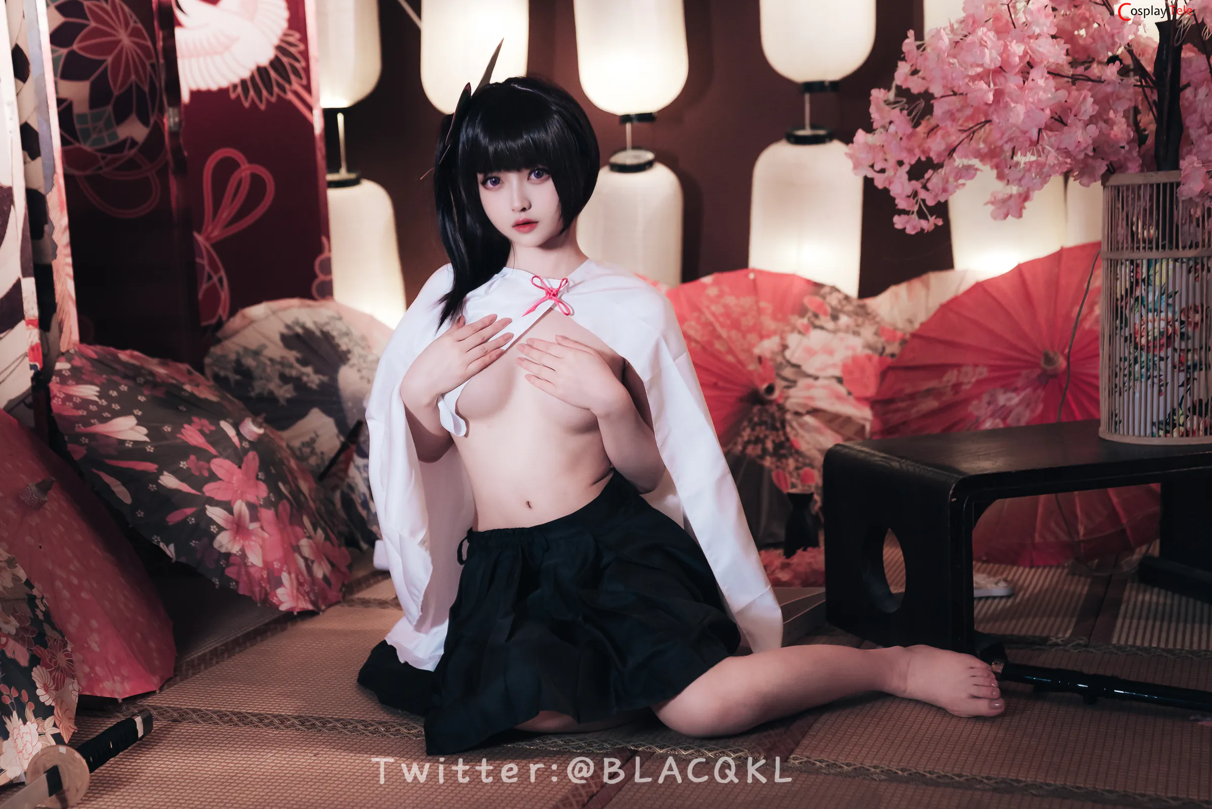 Blacqkl (白莉爱吃巧克力) cosplay Kanao Tsuyuri – Kimetsu no Yaiba “89 photos”-27