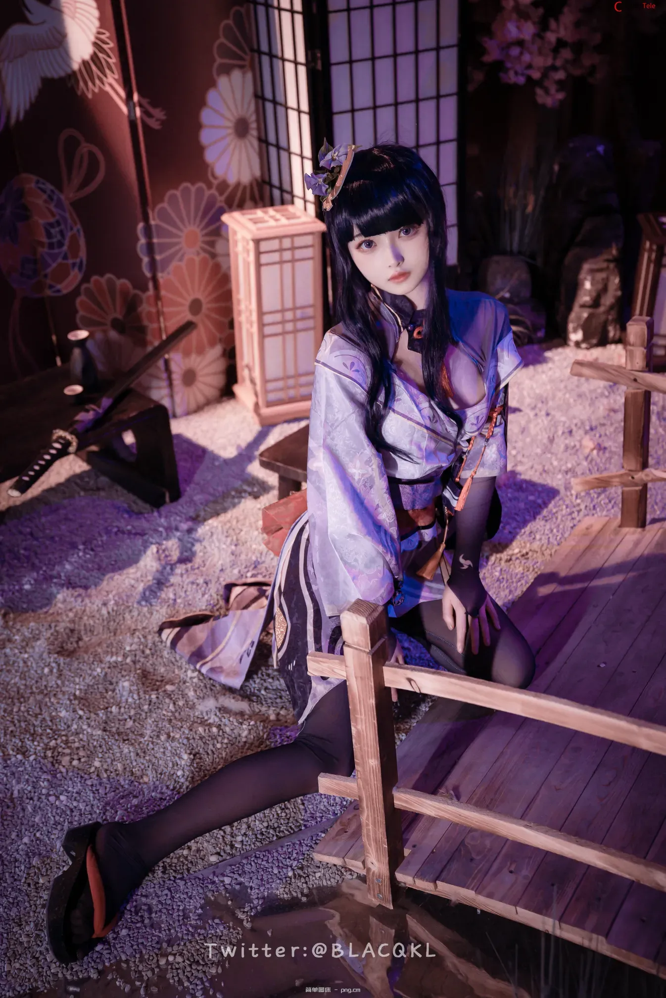 Blacqkl (白莉爱吃巧克力) cosplay Raiden Shogun – Genshin Impact “57 photos”-35
