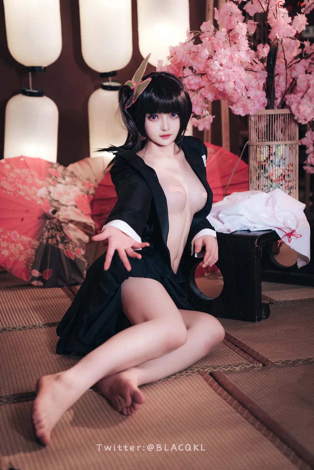 Blacqkl (白莉爱吃巧克力) cosplay Kanao Tsuyuri – Kimetsu no Yaiba “89 photos”-44