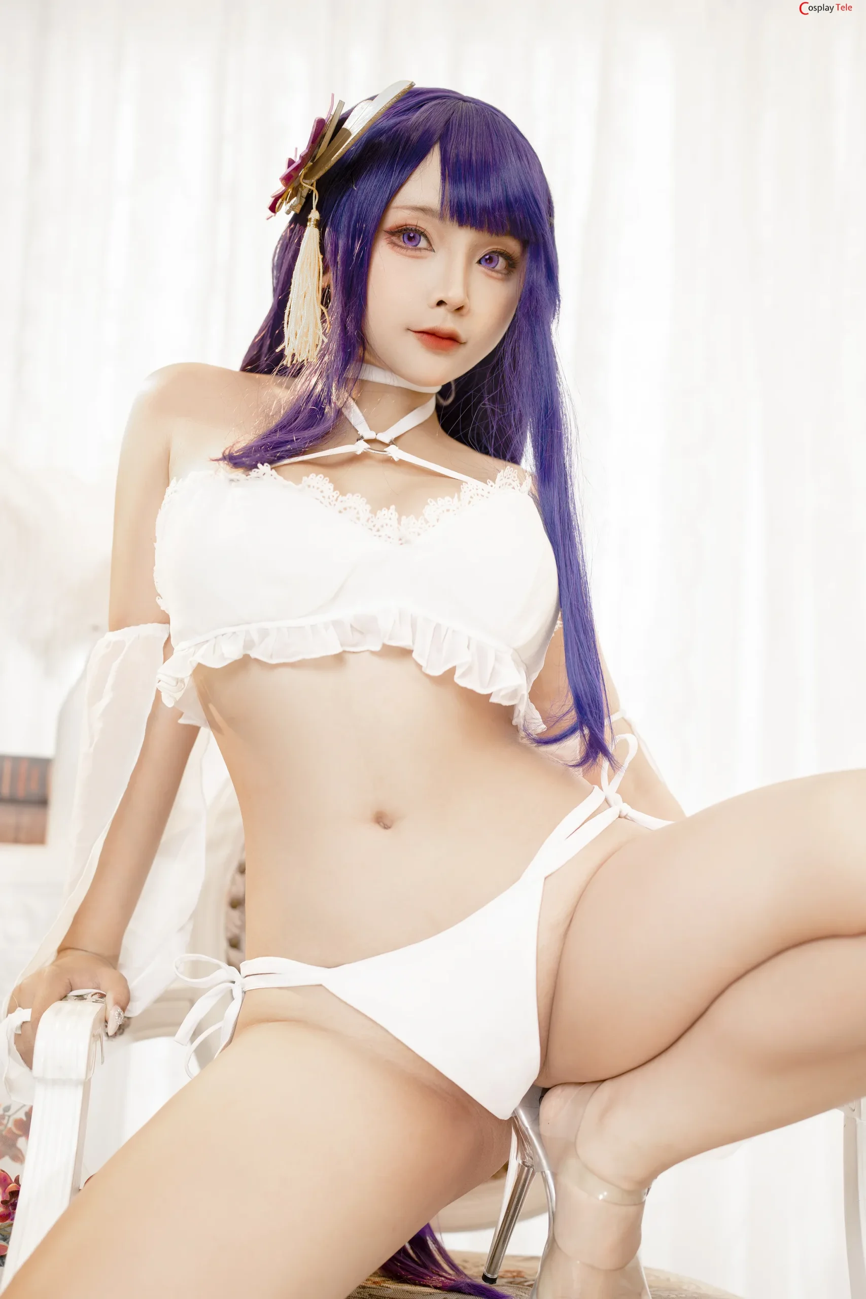 Sayo Momo and Sally Dorasnow (Sally多啦雪) cosplay Yae Miko and Raiden Shogun – Genshin Impact “20 photos”-2