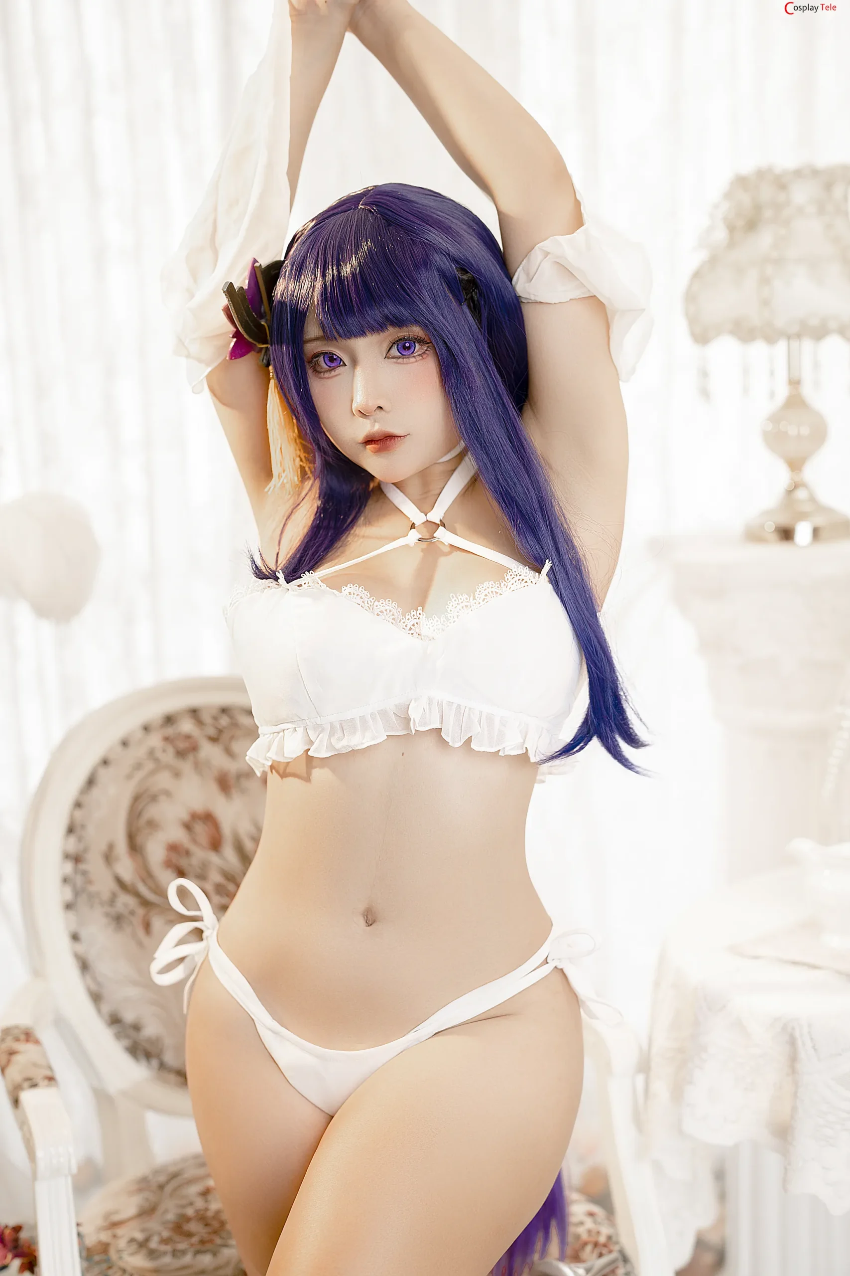 Sayo Momo and Sally Dorasnow (Sally多啦雪) cosplay Yae Miko and Raiden Shogun – Genshin Impact “20 photos”-3