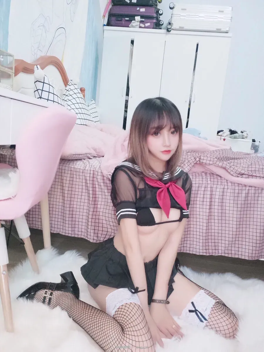 过期米线线喵 jk黑丝17p-3